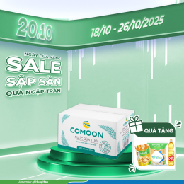 MUA 01 THÙNG 24 CHAI NƯỚC DỪA 500ML TẶNG 01 CHUỐI SẤY 100G + 1 MÌ TRỨNG 500G +1 DẦU ĂN 0,4L