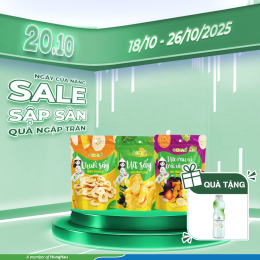 MUA 03 BỊCH TRÁI CÂY SẤY 100G TẶNG 01 NƯỚC DỪA COMOON 500ML