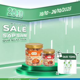 MUA 01 HẠT ĐIỀU PHÔ MAI 250G + 01 HẠT ĐIỀU TOMYUM 120G TẶNG 02 NƯỚC DỪA COMOON 500L