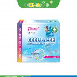 Băng vệ sinh siêu mỏng mát lạnh Diana Sensi Cool Fresh có cánh (Gói 20 miếng) 