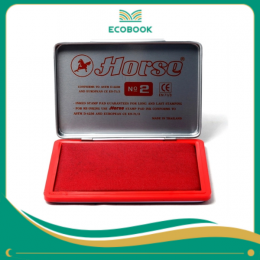 Tampon mực Horse - N02 màu đỏ