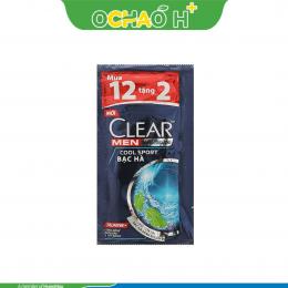 CLEAR MEN Dầu Gội Mát Lạnh Bạc Hà 5g/Dây