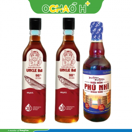 MUA 2 NƯỚC MẮM UNCLE BA 35 N - 510 ML TẶNG 1 NƯỚC MẮM PHÚ NHĨ  35N 500ML TT 