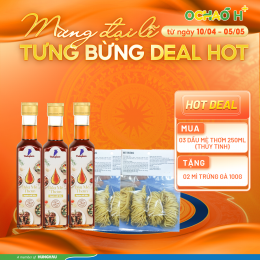 03 chai dầu mè thơm 250 ml (Thủy tinh) TẶNG THÊM 02 mì trứng gà 100g