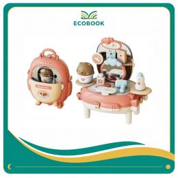 Đồ Chơi Ba Lô Trang Điểm Gấu Xinh Xắn Bear Magic Backpack Dressing Toys&Joys HY-22 (21 Chi Tiết)