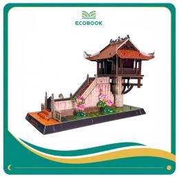 Bộ Lắp Ráp Mô Hình Giấy 3D Chùa Một Cột Hà Nội