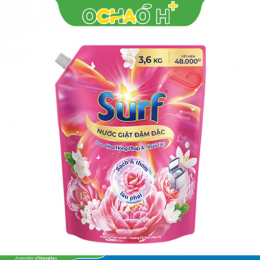 SURF Nước Giặt Hương Cỏ Hoa Diệu Kì Hồng Pháp và Nhài Tây 3.6kg