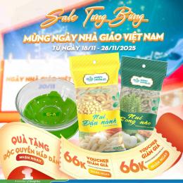 MUA 01 GÓI NUI RONG NHO 400G + 1 GÓI NUI ĐẬU NÀNH 400G => TẶNG 01 CHÉN THỦY TINH OCHAO