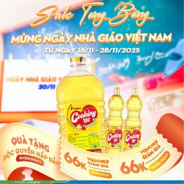 MUA 01 CHAI COOOKING 5L TẶNG 02 CHAI COOKING 0.4L