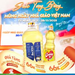 MUA 01 CHAI BEE SOYA 5 LÍT TẶNG 01 CHAI COOKING 1 LÍT