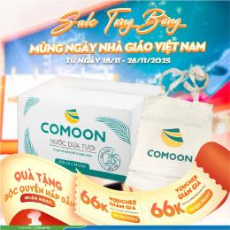 MUA THÙNG 24 CHAI NƯỚC DỪA 500ML TẶNG 01 TÚI CANVAS COMOON