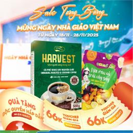 MUA 01 CÀ PHÊ RANG XAY 500G TẶNG 01 MIX RAU CỦ SẤY 100G