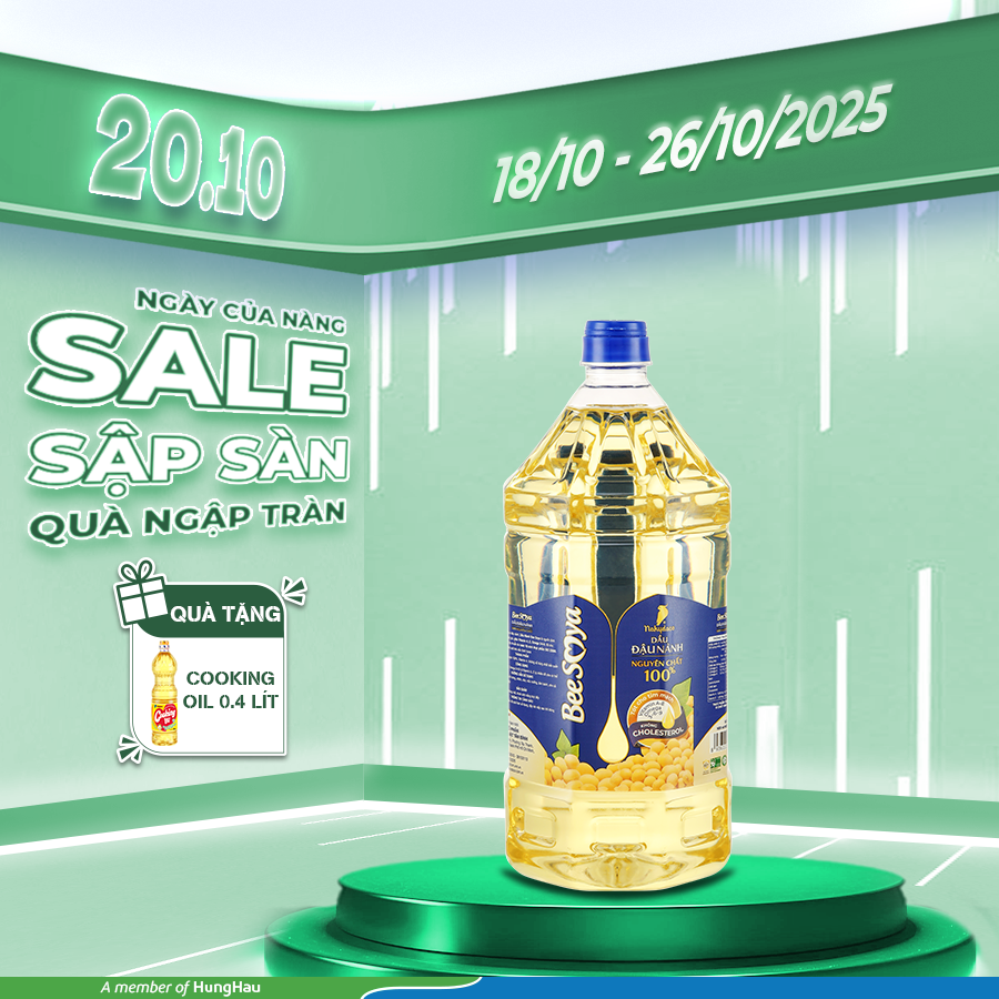 MUA 1 BEE SOYA 2L TẶNG 1 COOKING 0.4L