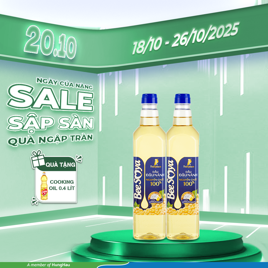MUA 02 BEE SOYA 1 LÍT TẶNG 01 COOKING 0,4 LÍT