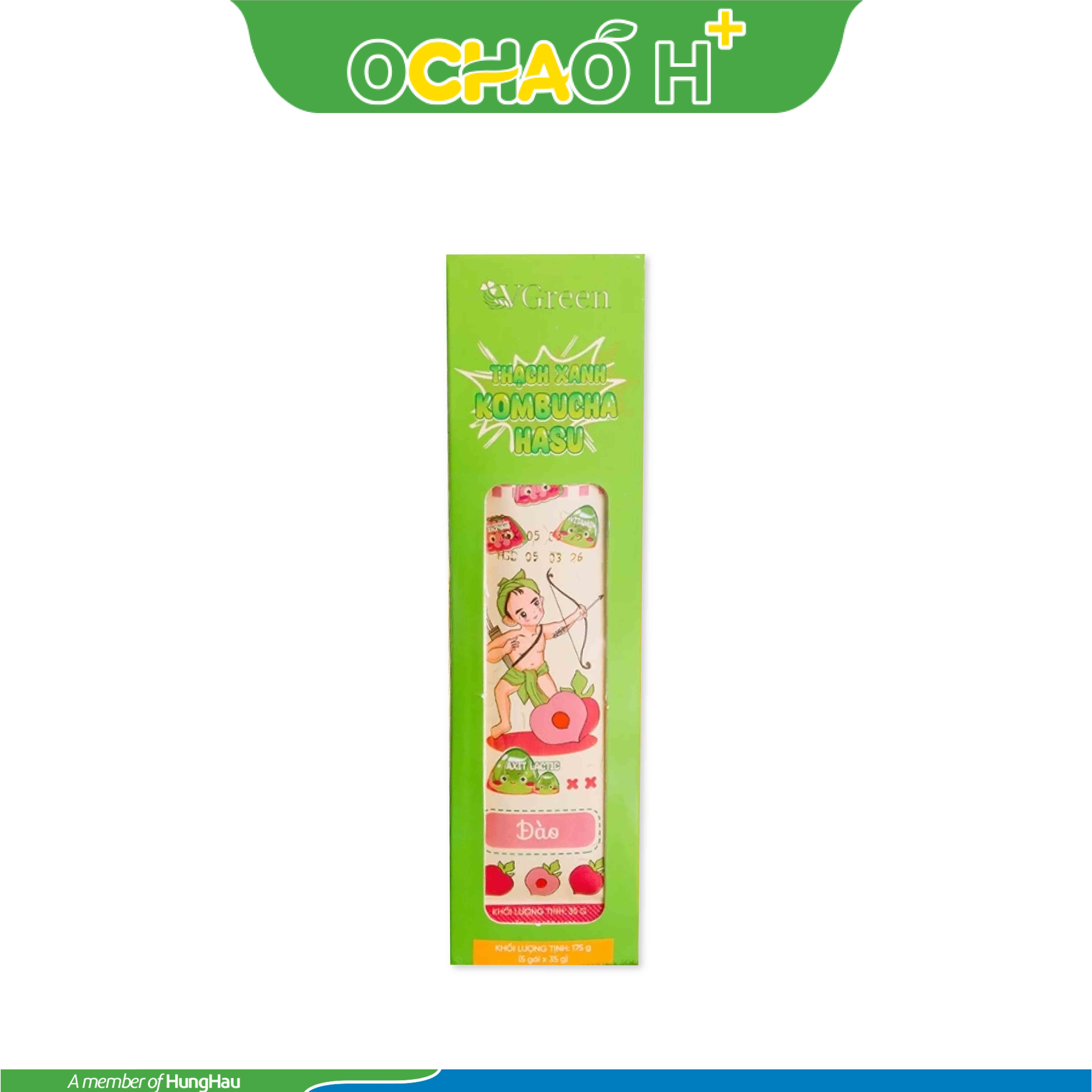 Thạch Xanh Kombucha Mix vị 175g