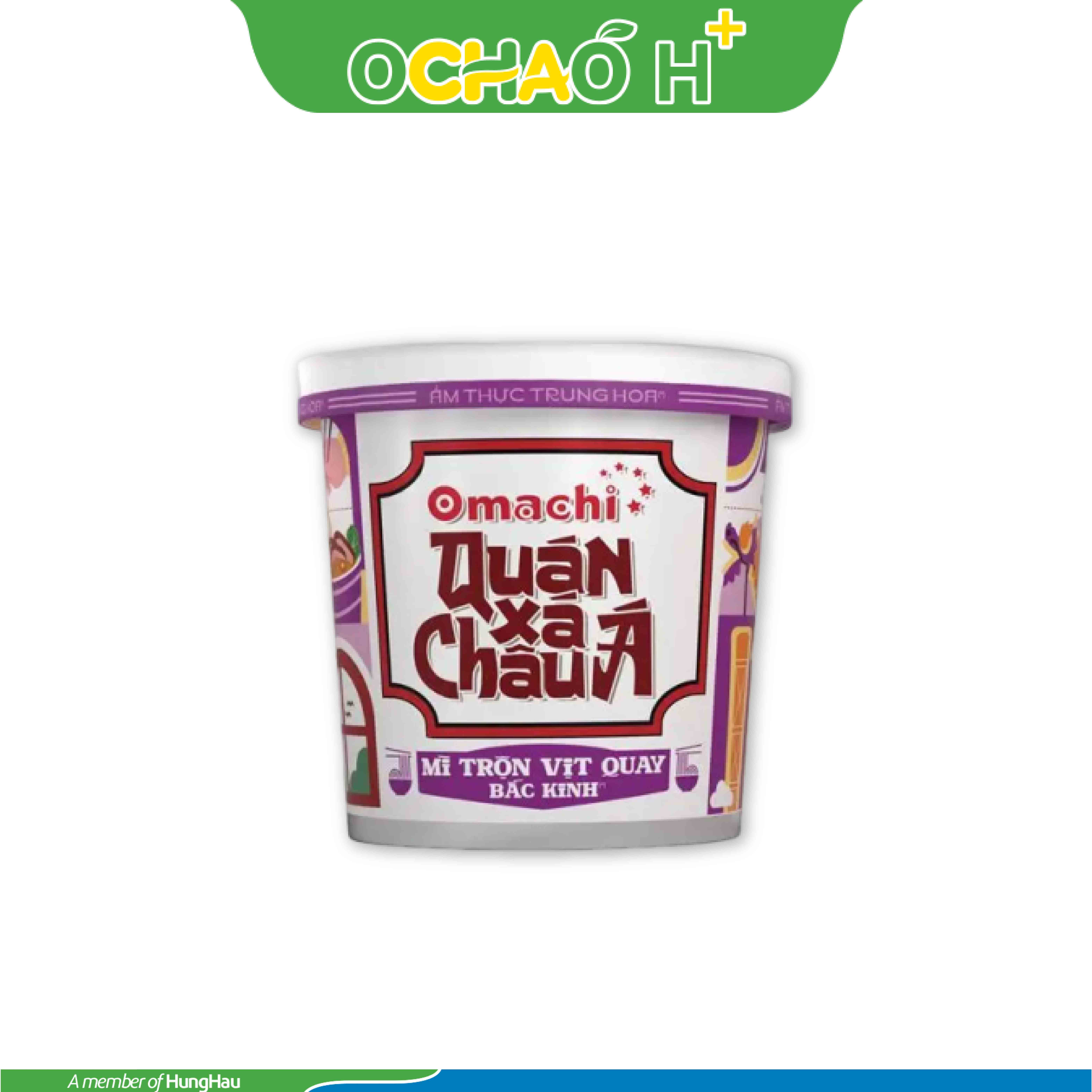 Mì Omachi quán xá Châu Á trộn vịt quay Bắc Kinh hộp 93g