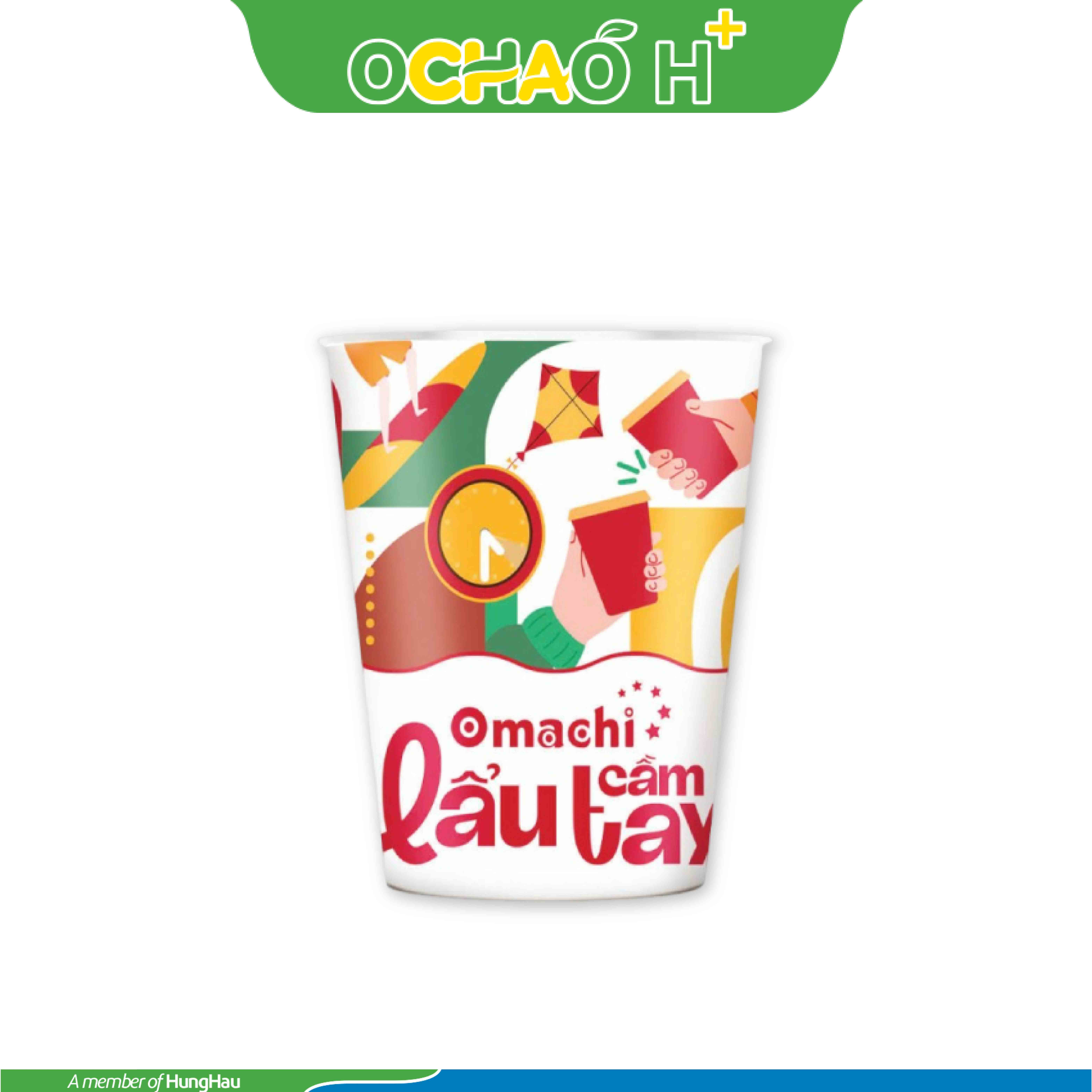 Mì Omachi lẩu cầm tay hương vị lẩu tomyum hải sản ly 71g