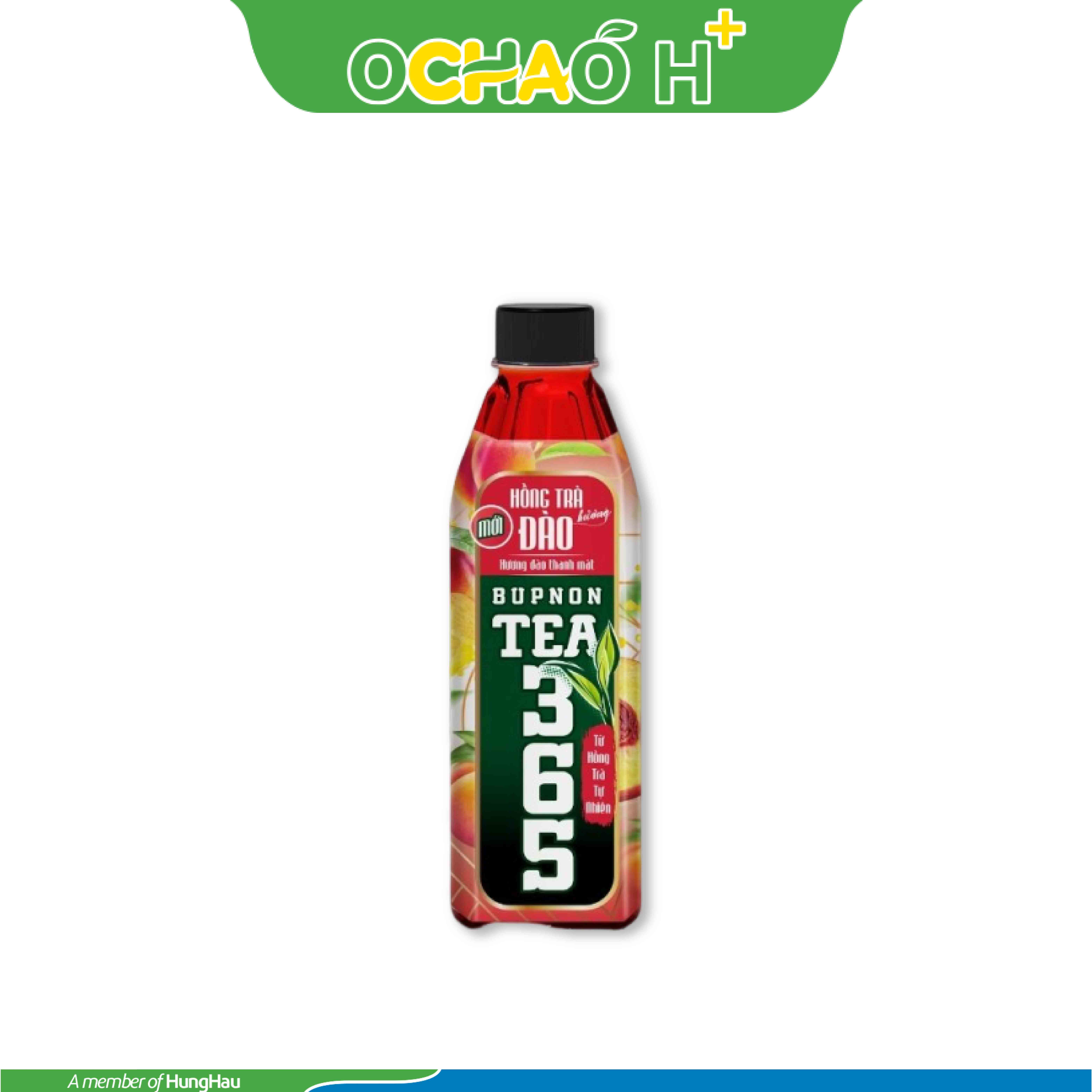Hồng trà TEA365 hương đào chai 500ml
