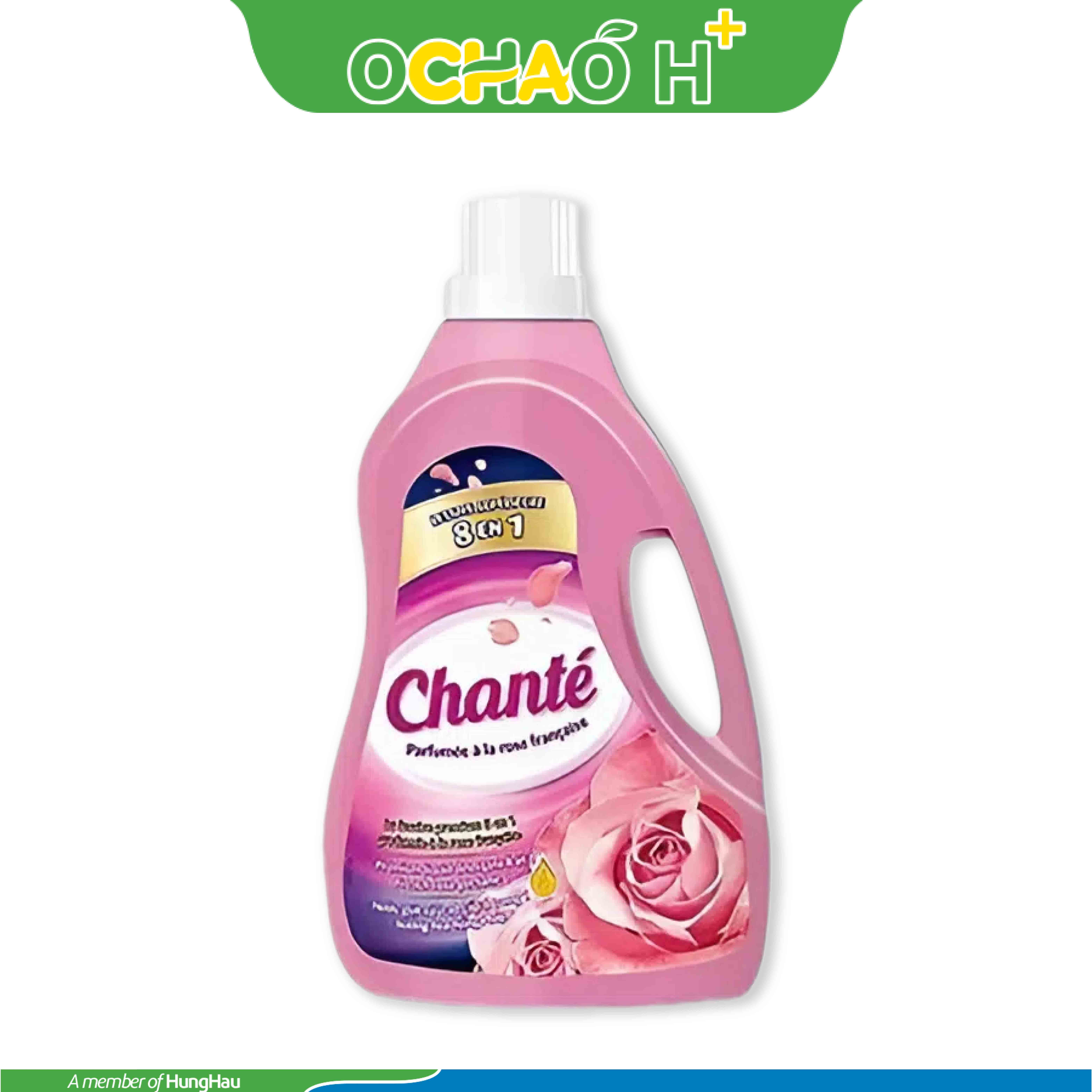 Nước giặt xả Chanté Ohara cao cấp 8 trong 1 chai 3.1kg