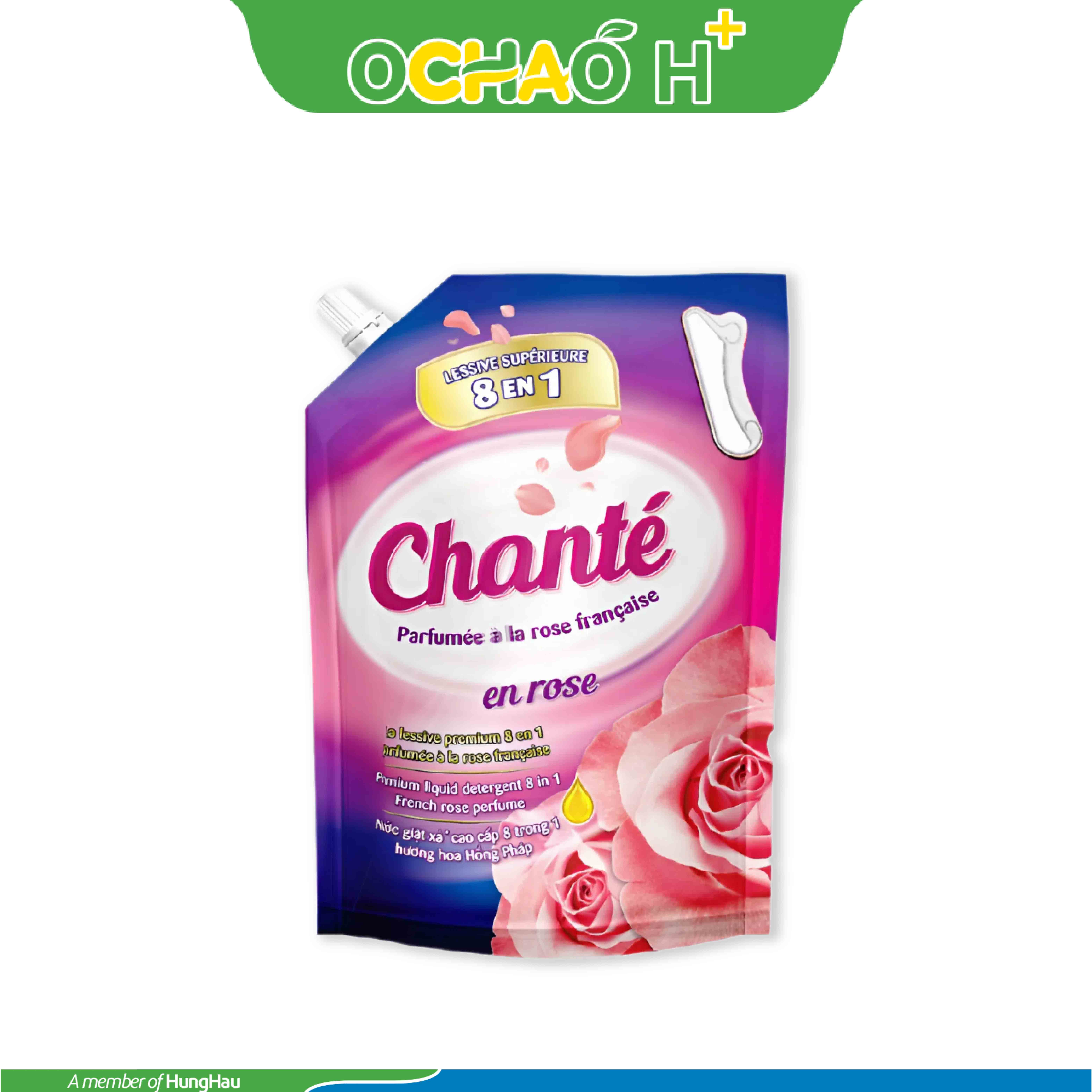 Nước giặt xả Chanté cao cấp 8 trong 1 túi 3.4kg