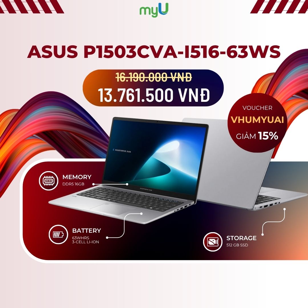 Laptop ASUS ExpertBook/ P1503CVA-i516-63WS / i5 13 gen