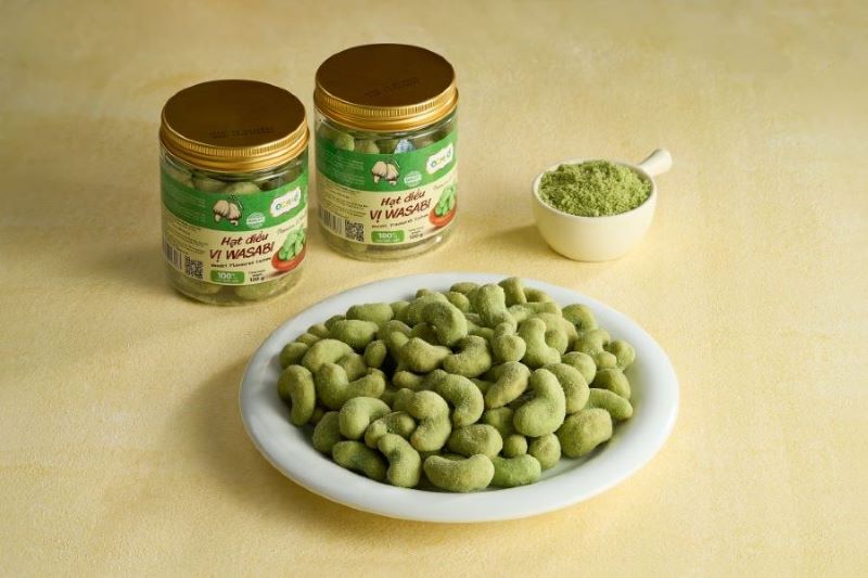 Hạt điều vị Wasabi 250gr