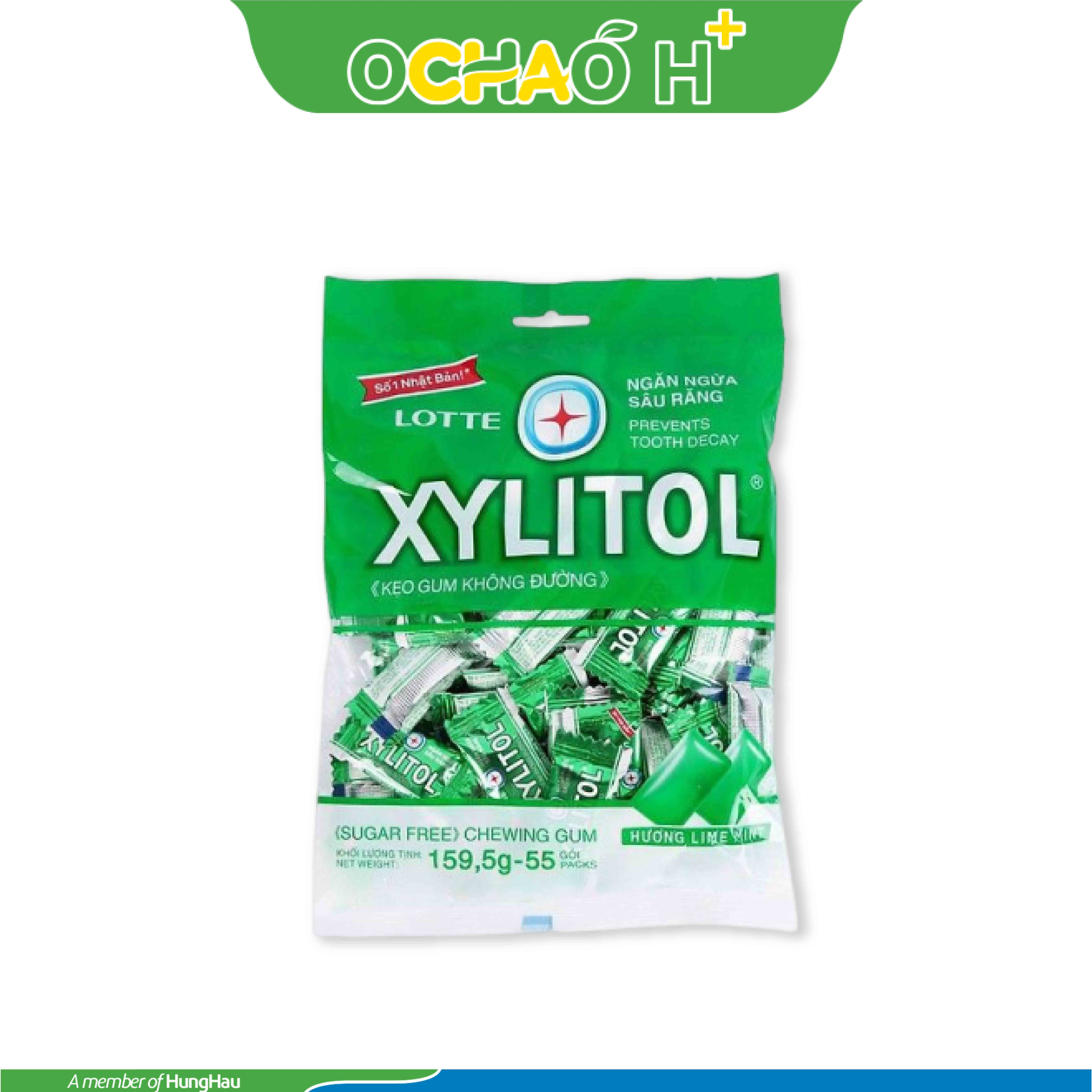 Kẹo Gum Xylitol LimeMint gói 159.5g