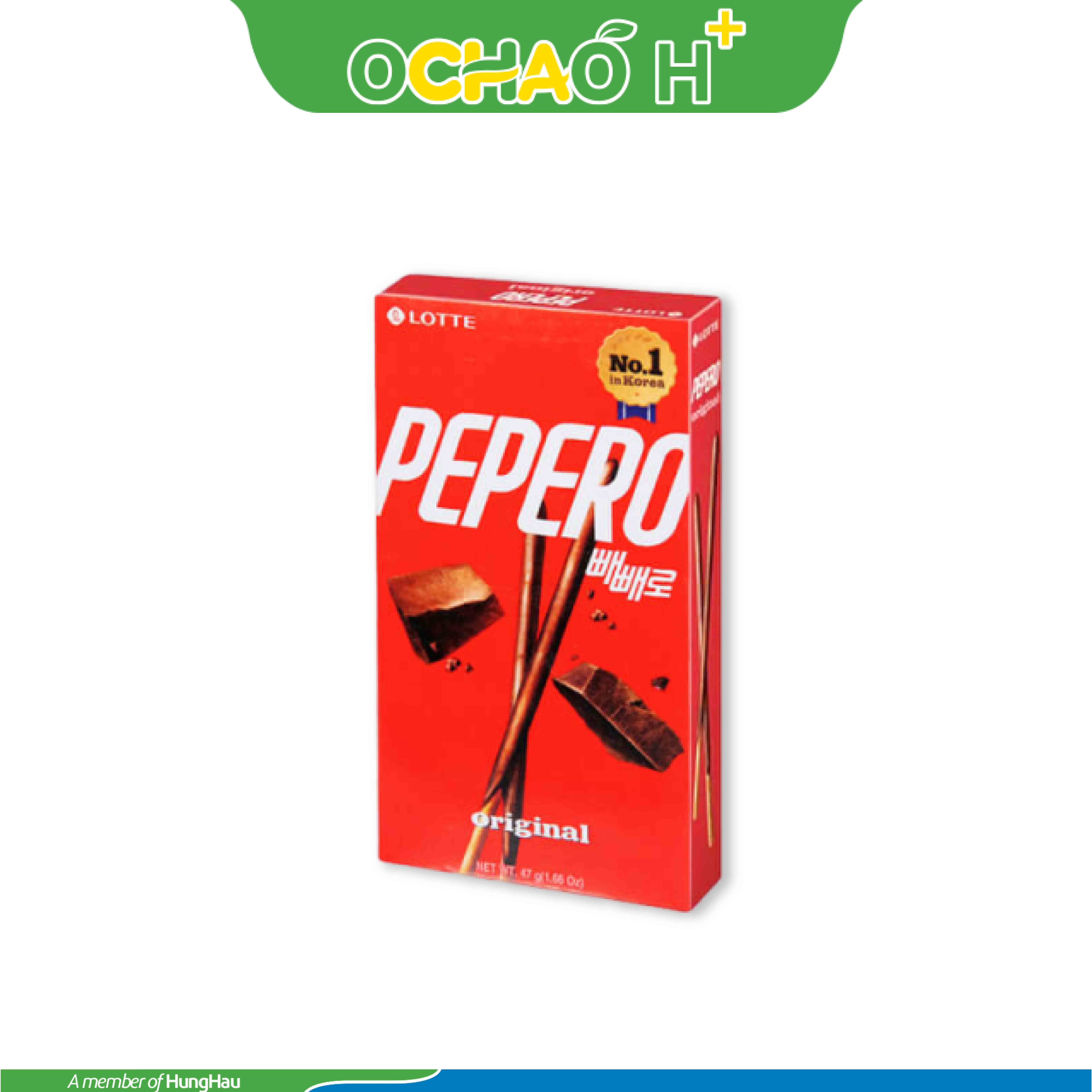 Bánh que Lotte Pepero Vị Sô Cô La Hộp 47g