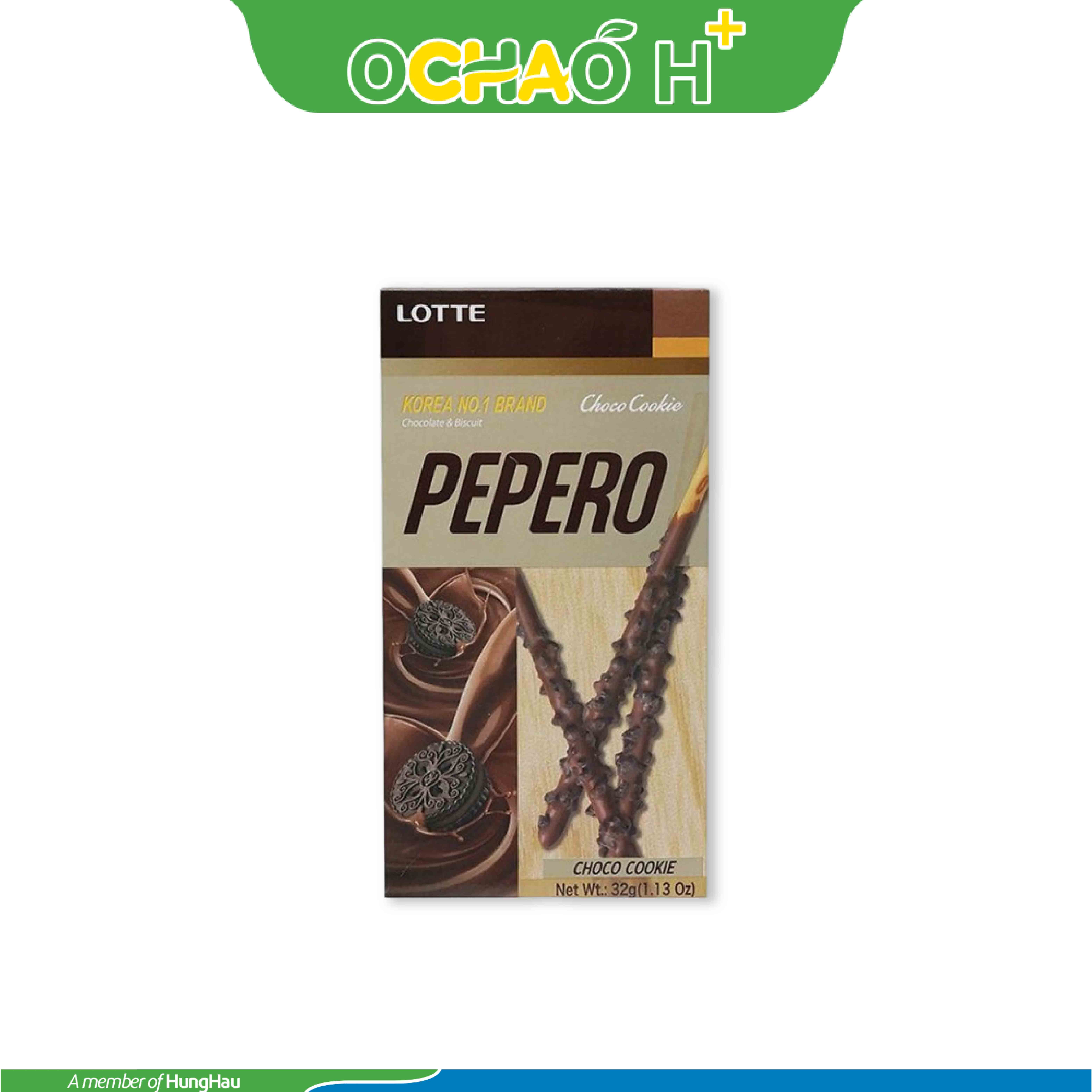 Bánh que Lotte Pepero Choco Cookie Hộp 32g