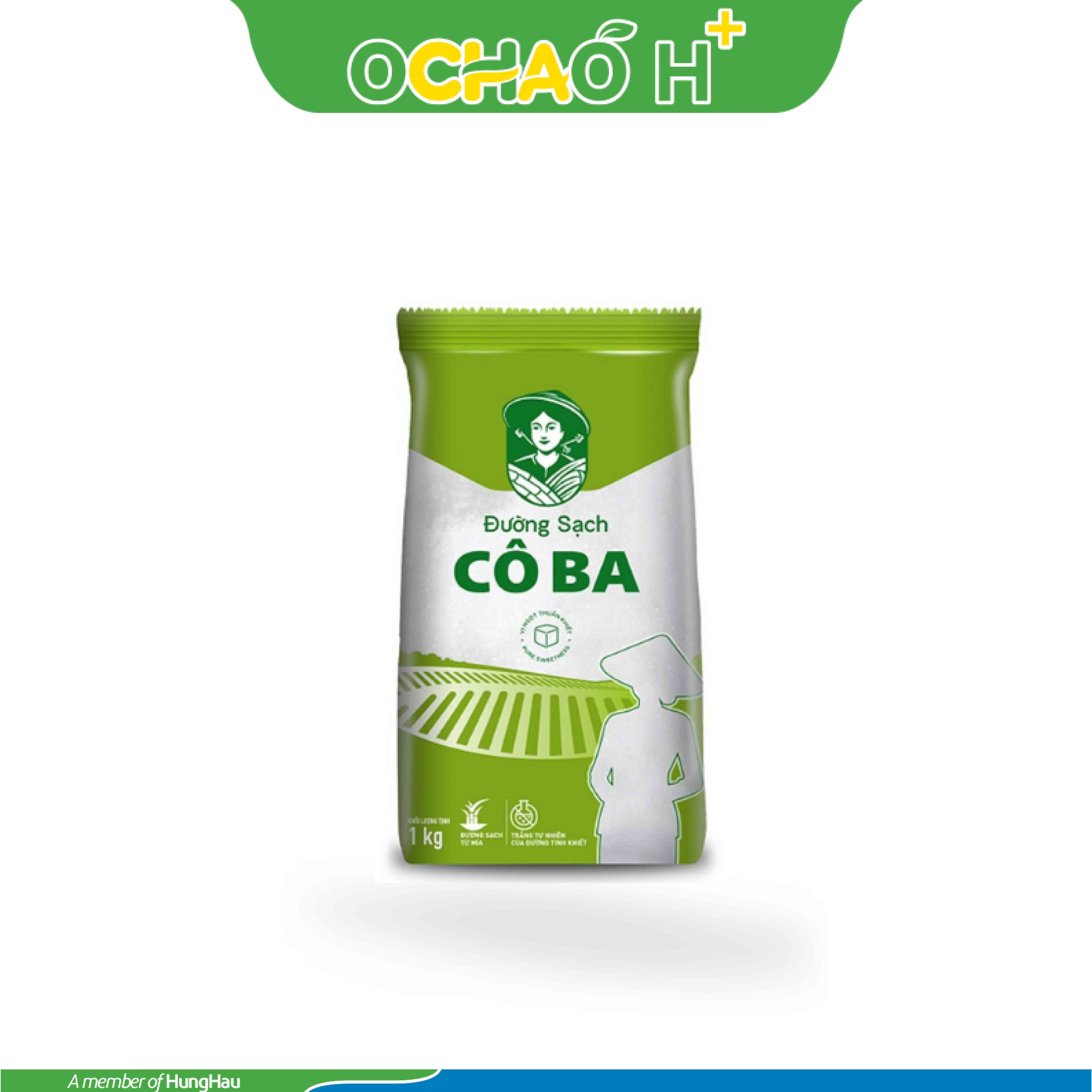 Đường Sạch Cô Ba Gói 1kg (túi xanh lá)