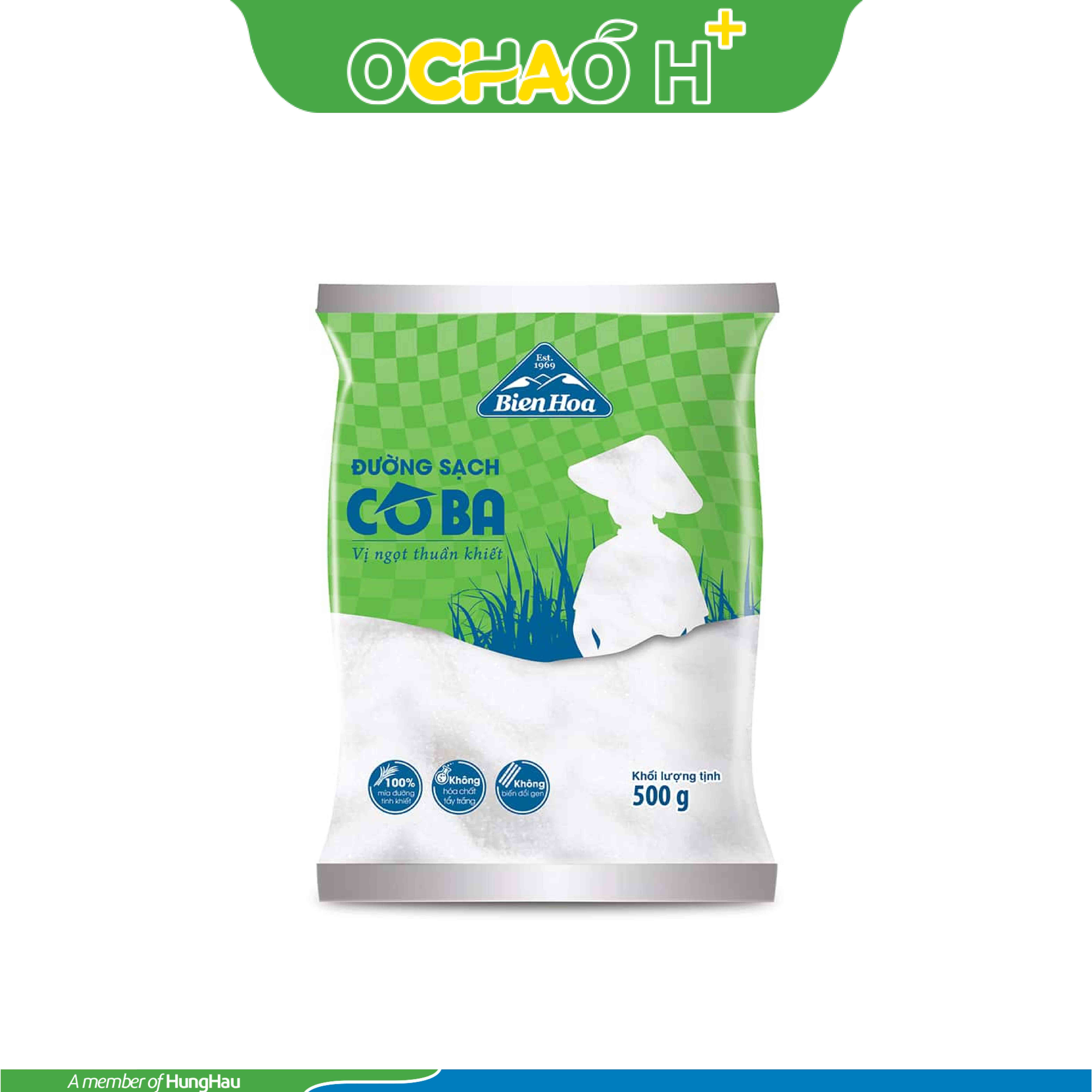 Đường Sạch Cô Ba Gói 500g (Xanh lá)
