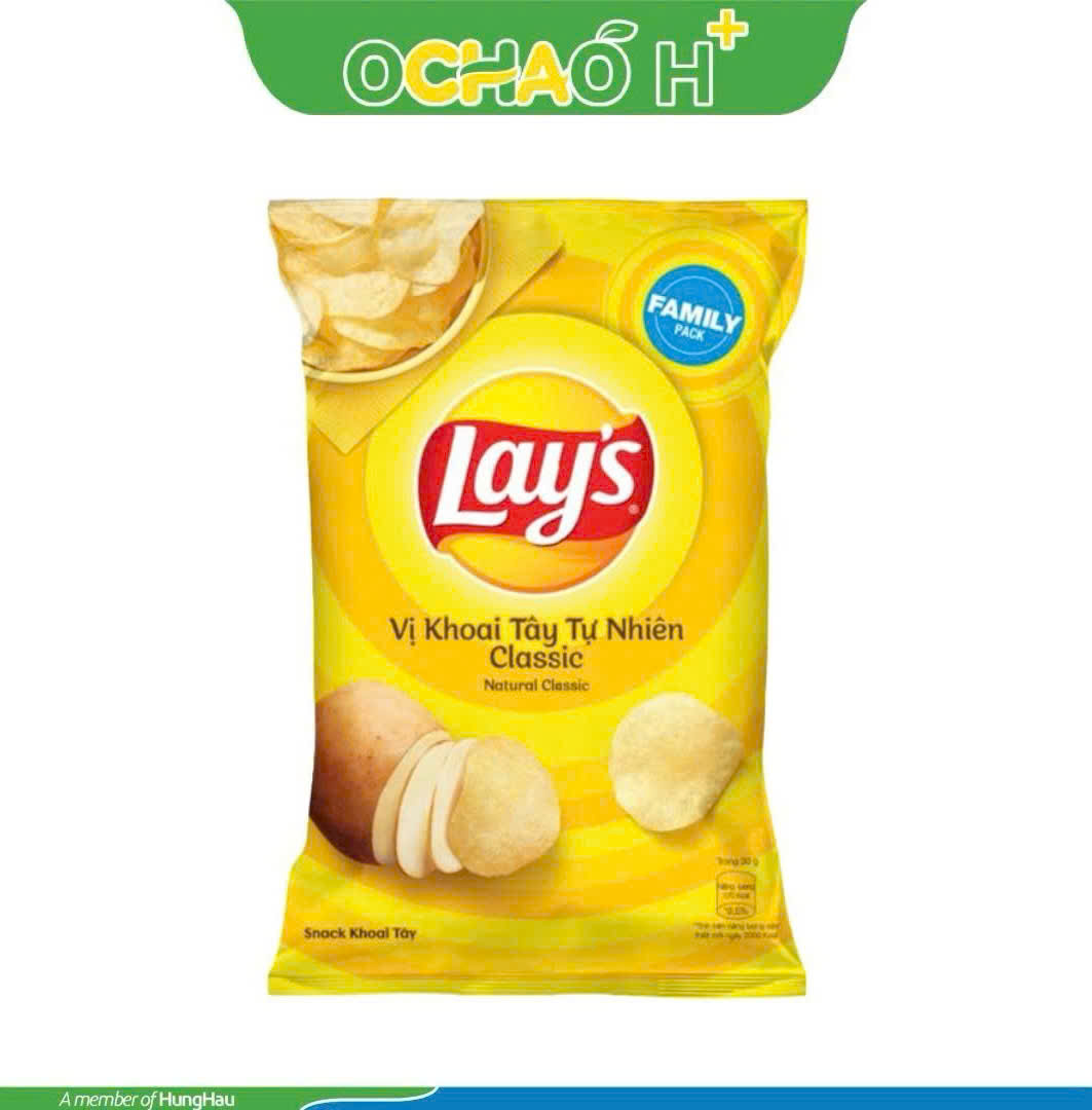 Lay's Vị Khoai Tây Tự Nhiên Classic 90gr
