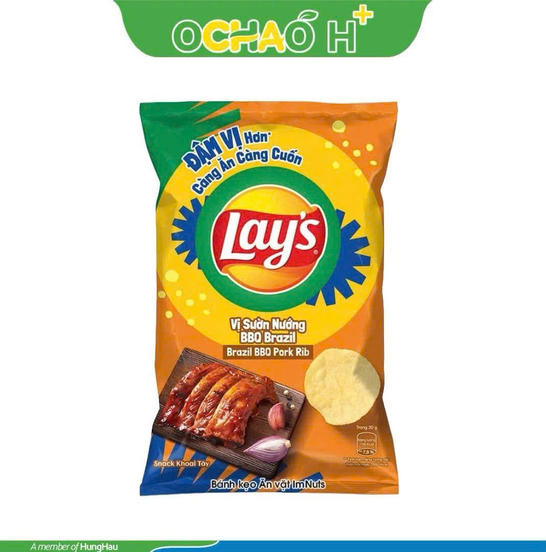 Lay's Vị Sườn Nướng BBQ Brazil 90gr
