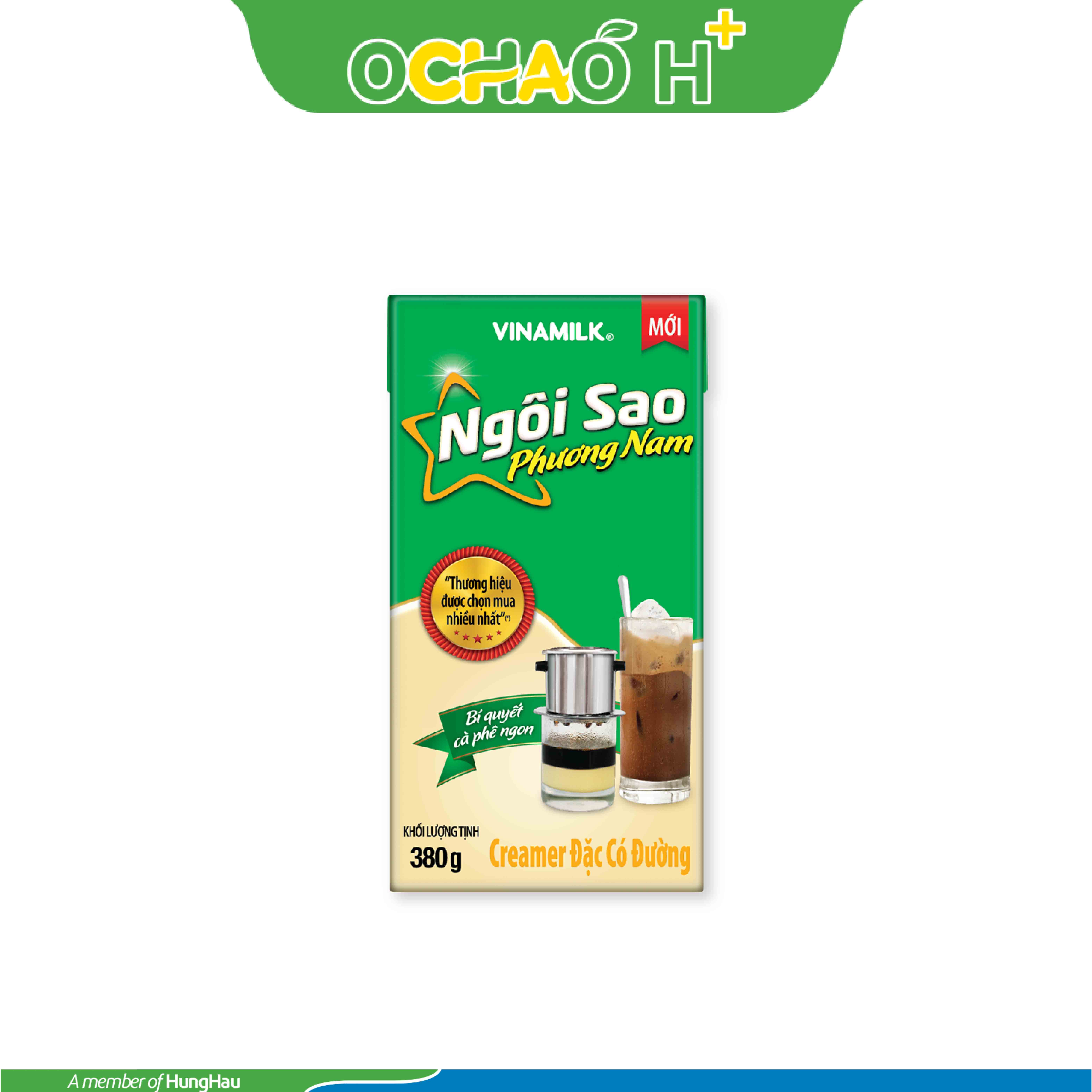 Sữa đặc có đường Ngôi sao Phương Nam Xanh lá HG Hộp 380g