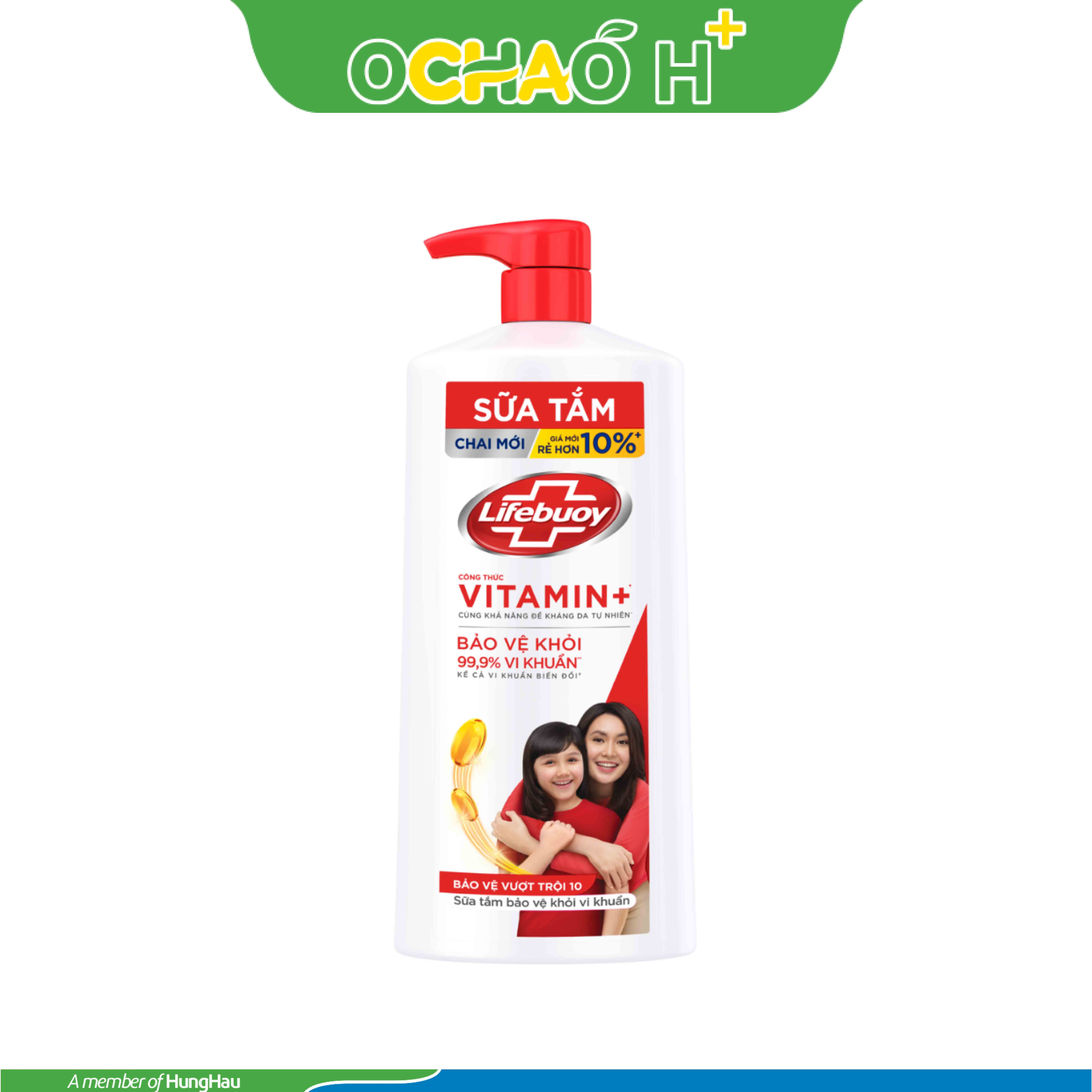 LIFEBUOY Sữa Tắm Bảo Vệ Vượt Trội Chai 800g