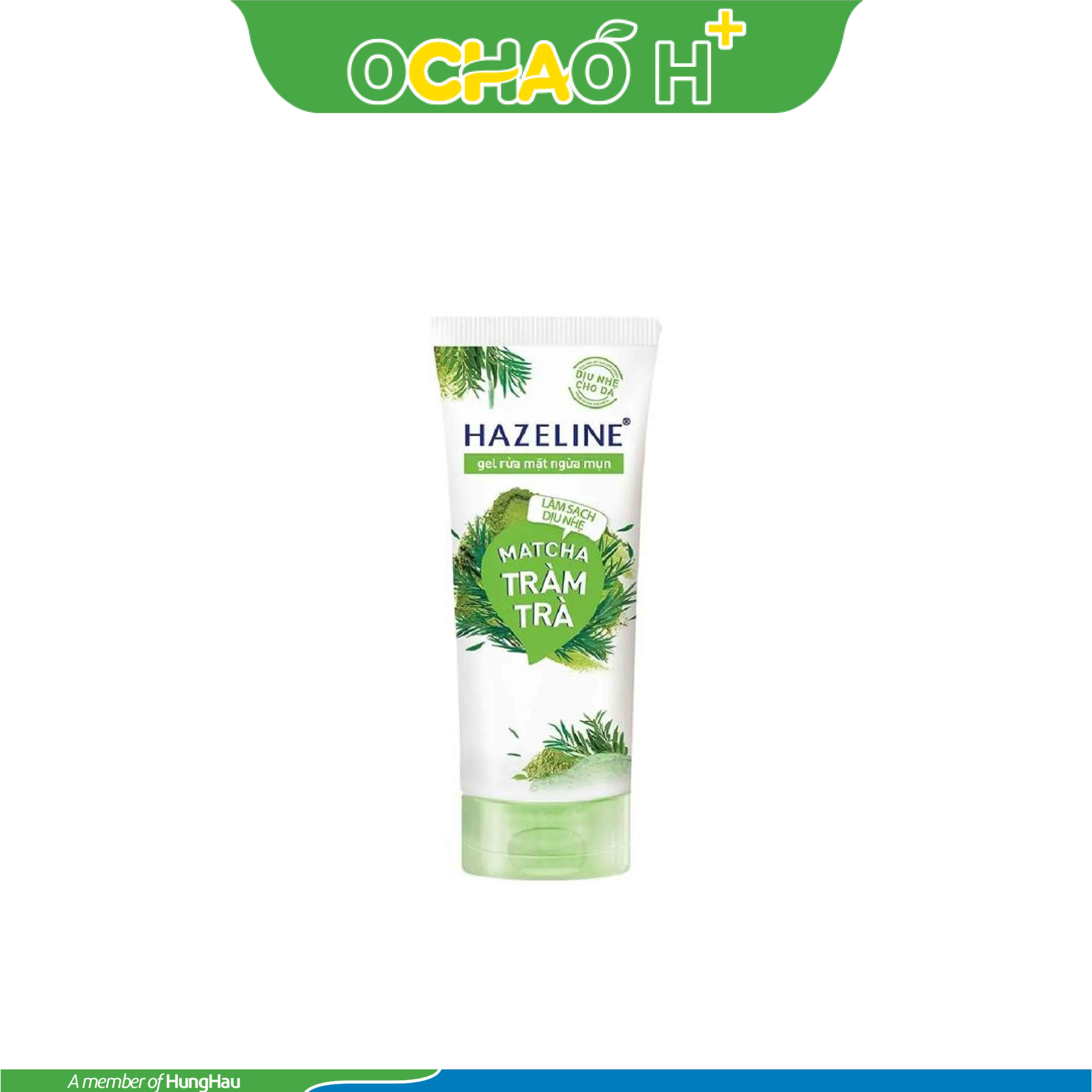 Hazeline gel rửa mặt tràm trà rau má tuýp 50g