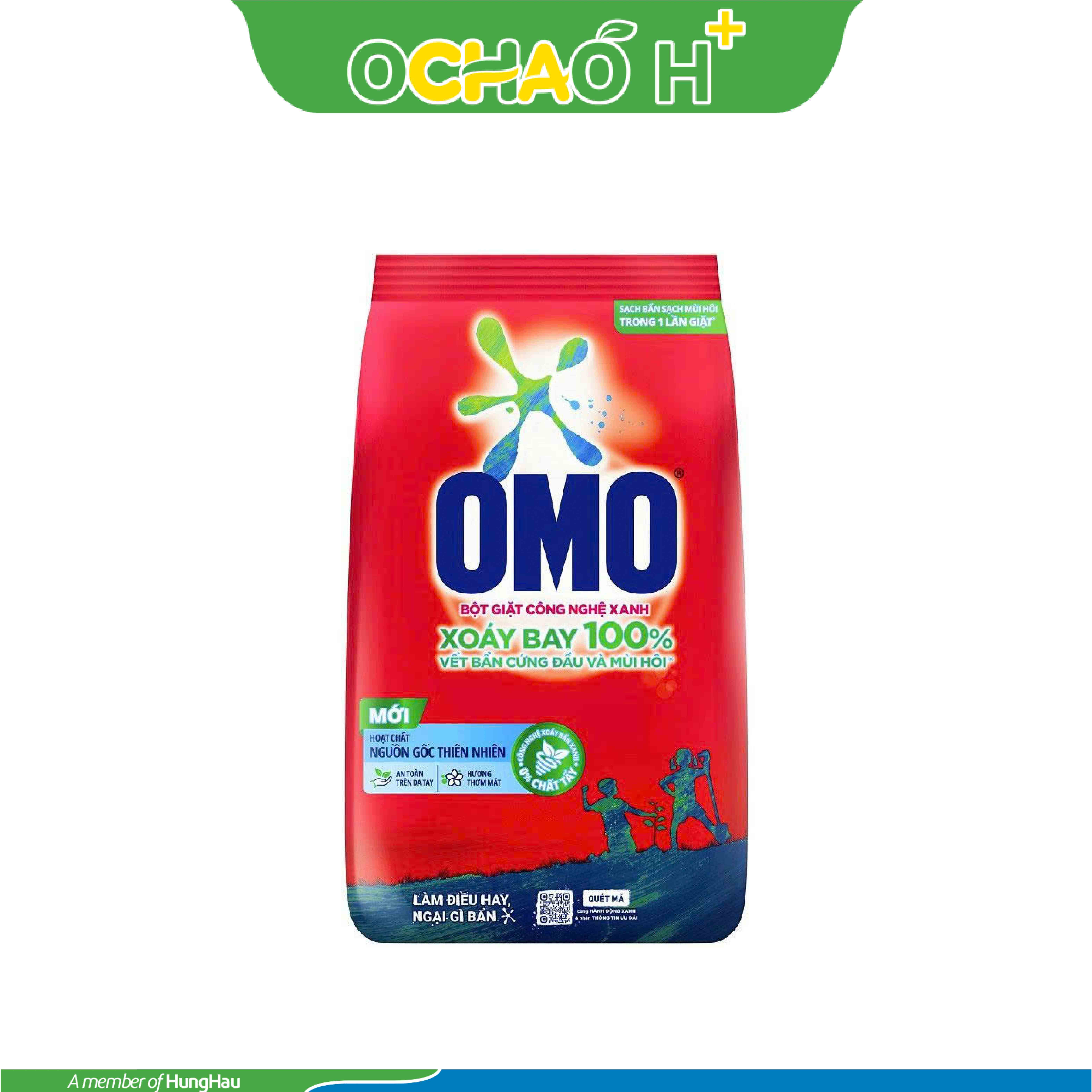 OMO Bột Giặt Đỏ Hương Thơm Mát Gói 2.9kg
