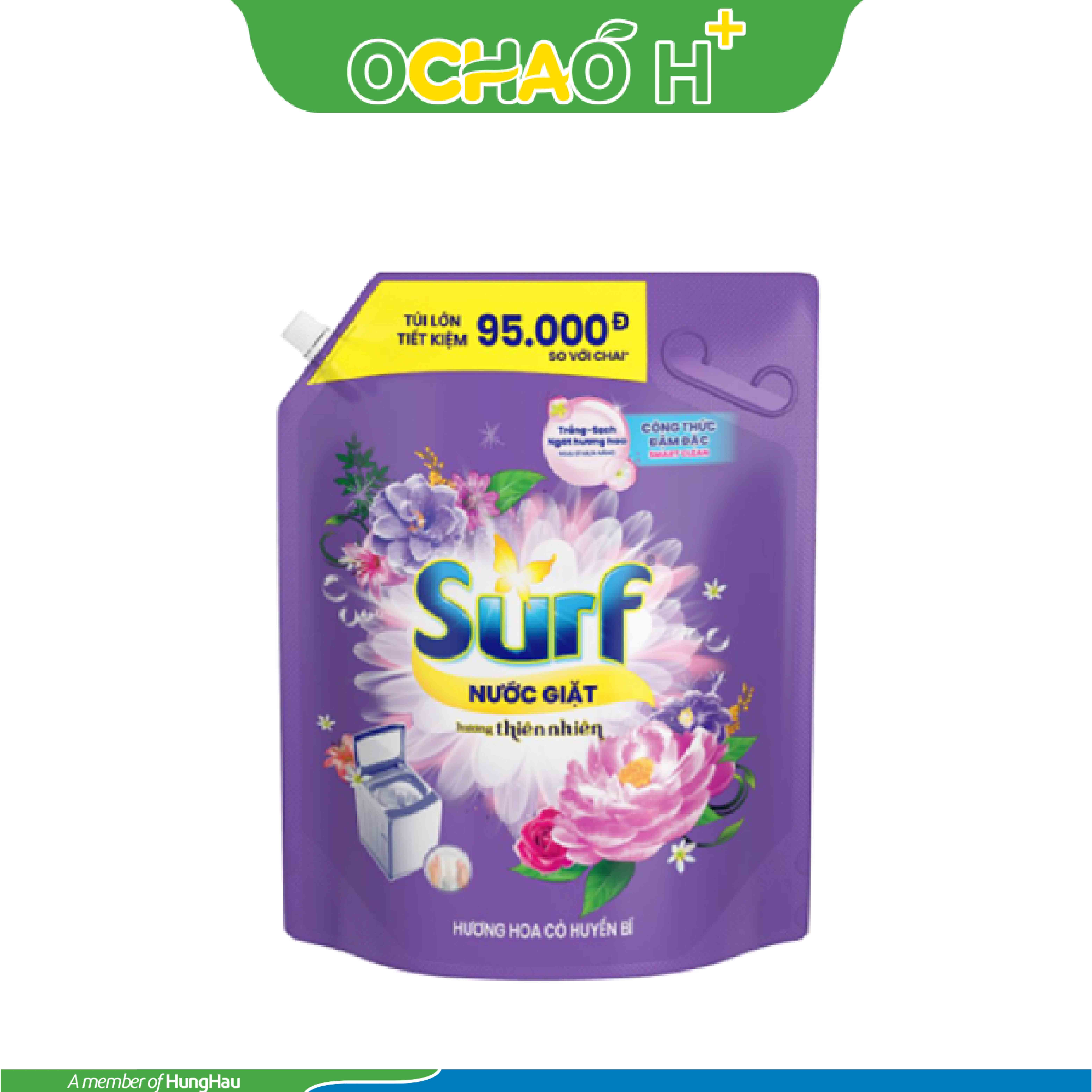 SURF Nước Giặt Hương Hoa Cỏ Huyền Bí Gói 3.6Kg