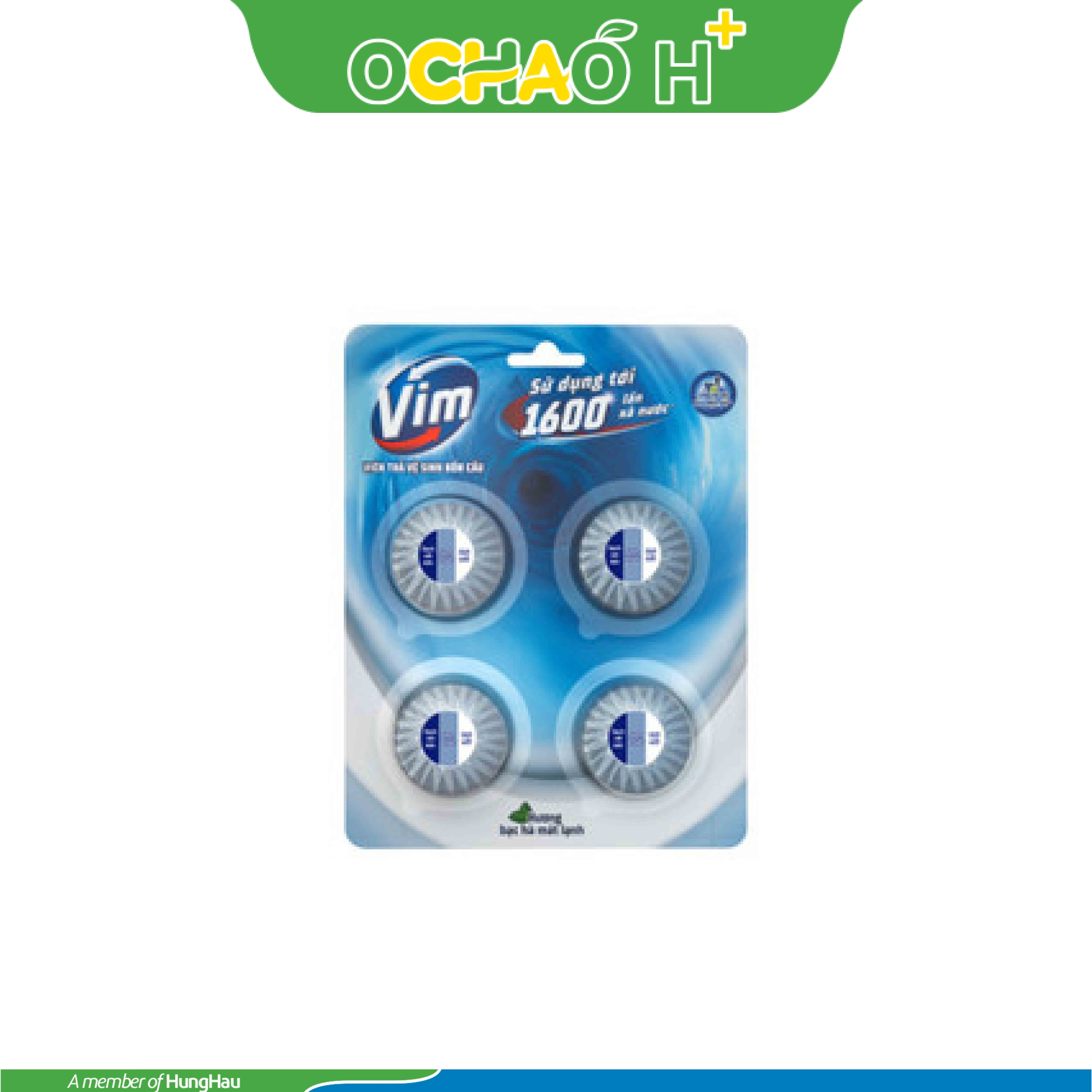 VIM Viên Thả Vệ Sinh Bồn Cầu Hương Bạc Hà Vỉ 180g