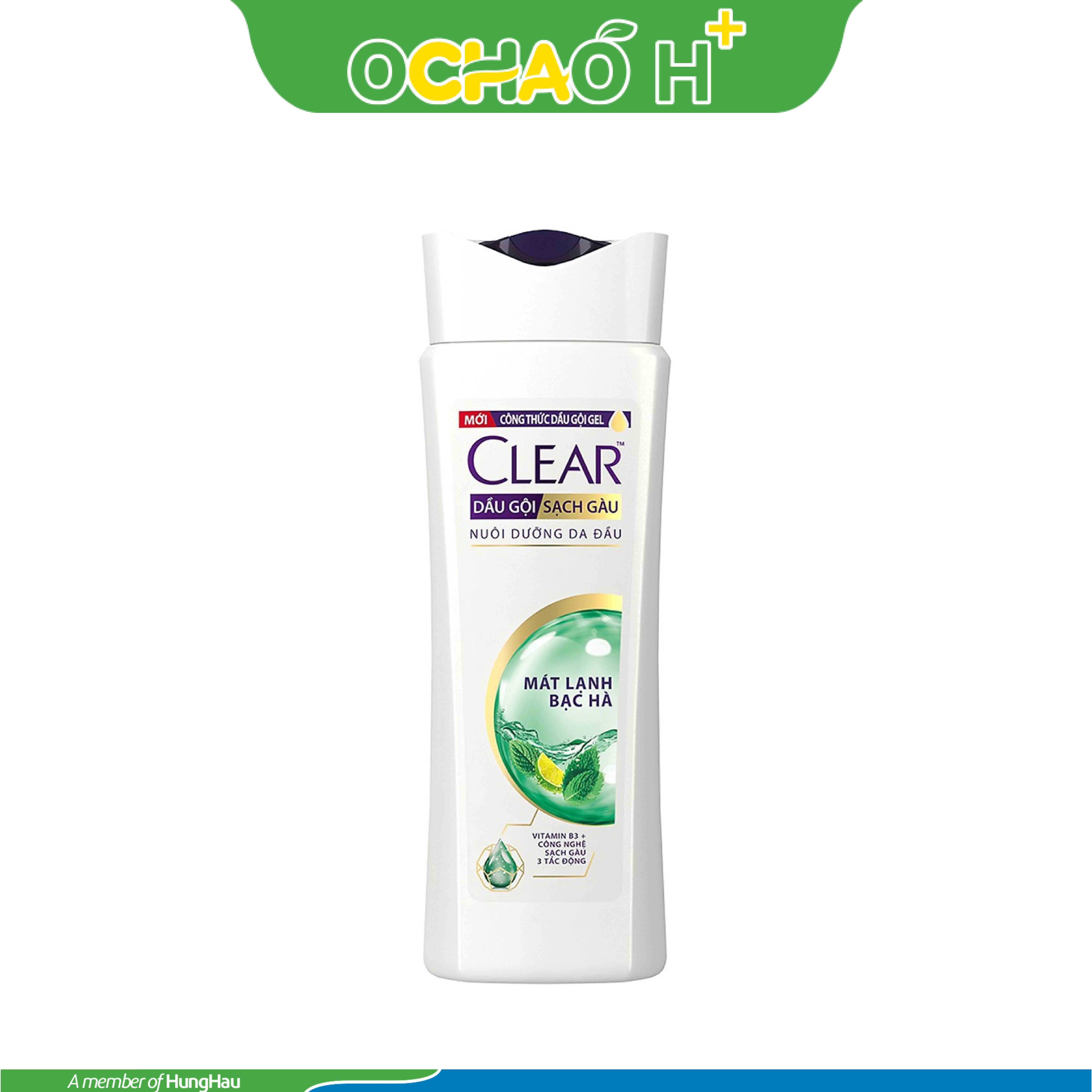 CLEAR Dầu Gội Mát Lạnh Bạc Hà Chai 350g