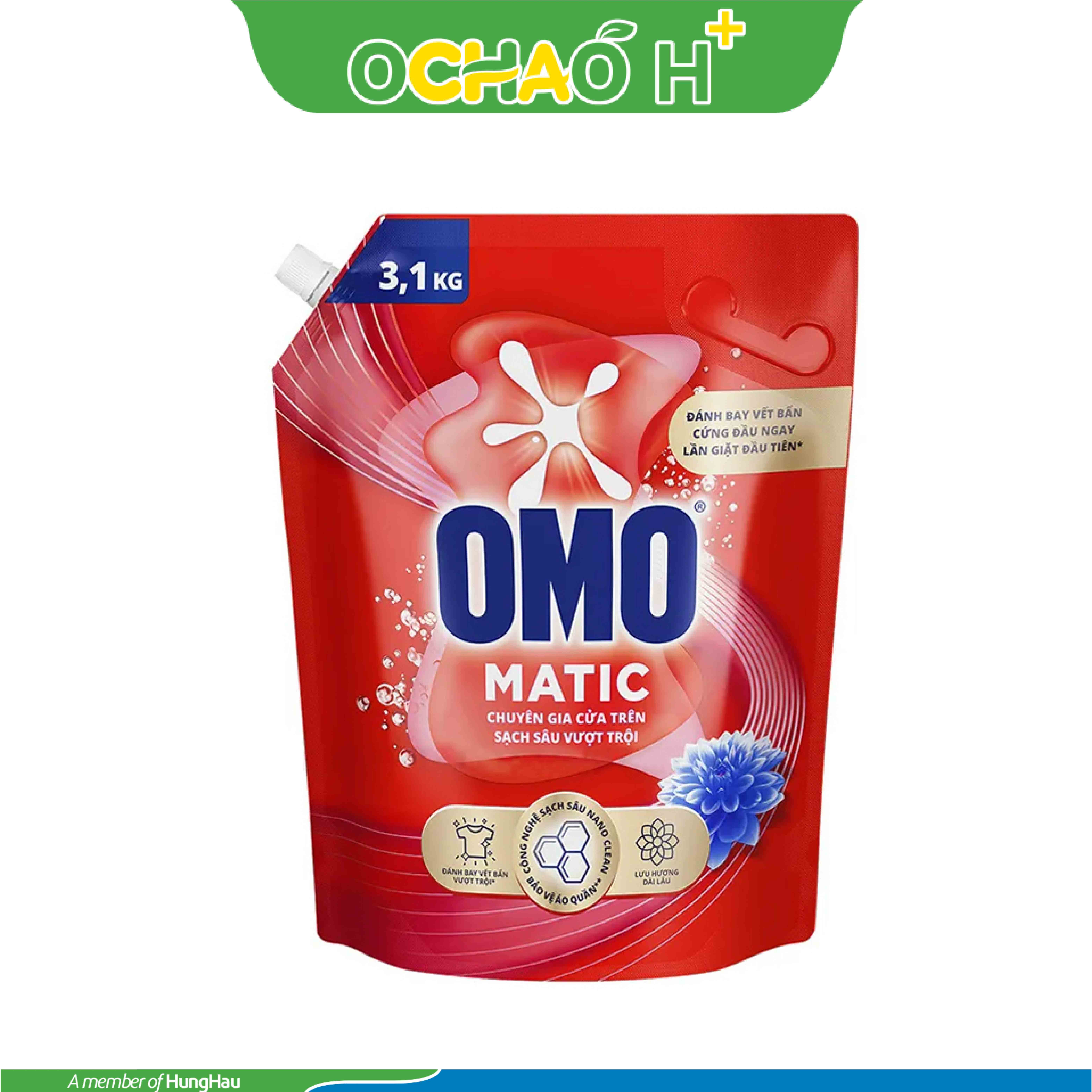 OMO Nước giặc Sạch Thơm Vượt Trội Gói 3.7kg