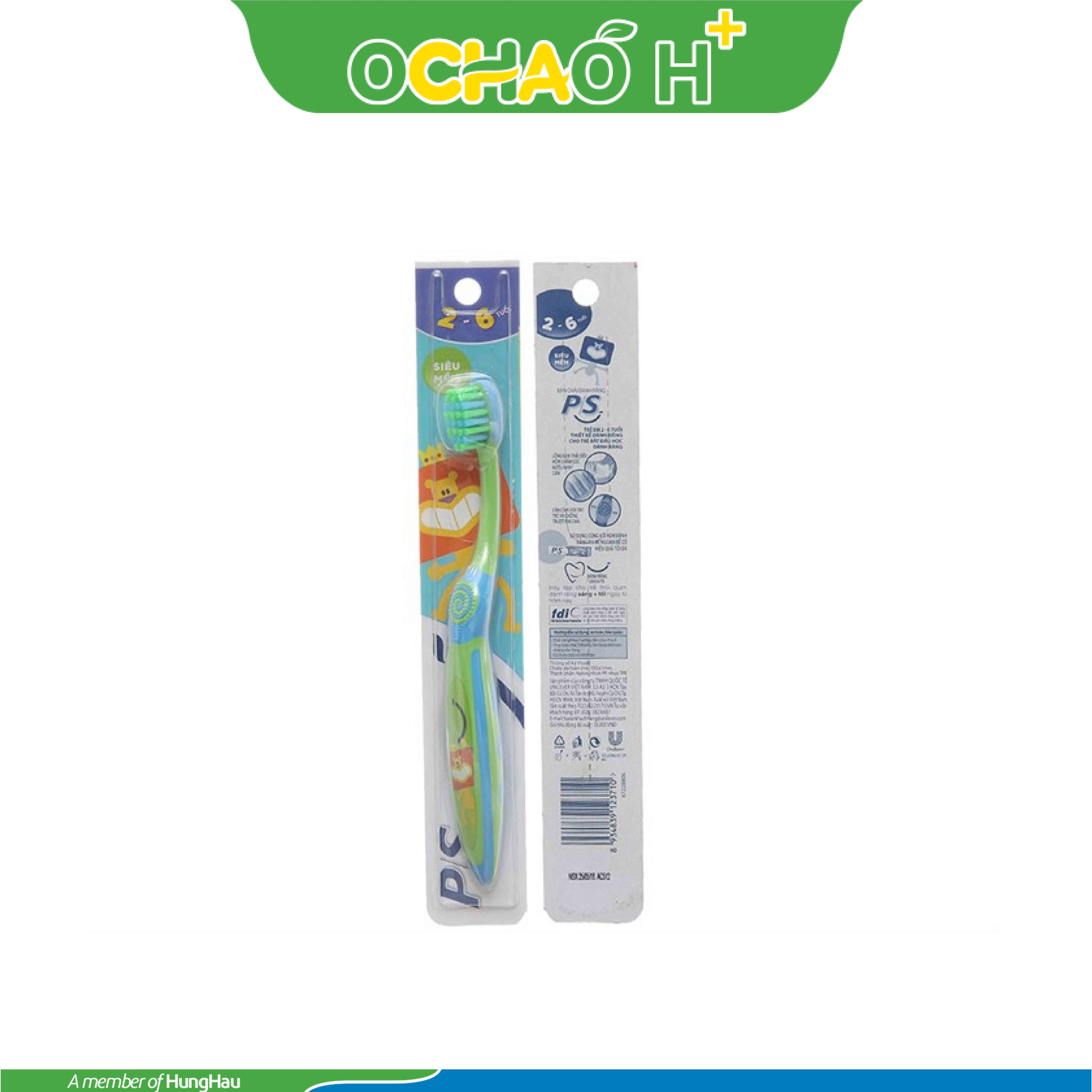 P/S Bàn Chải Đánh Răng Trẻ Em 2-6 Tuổi 