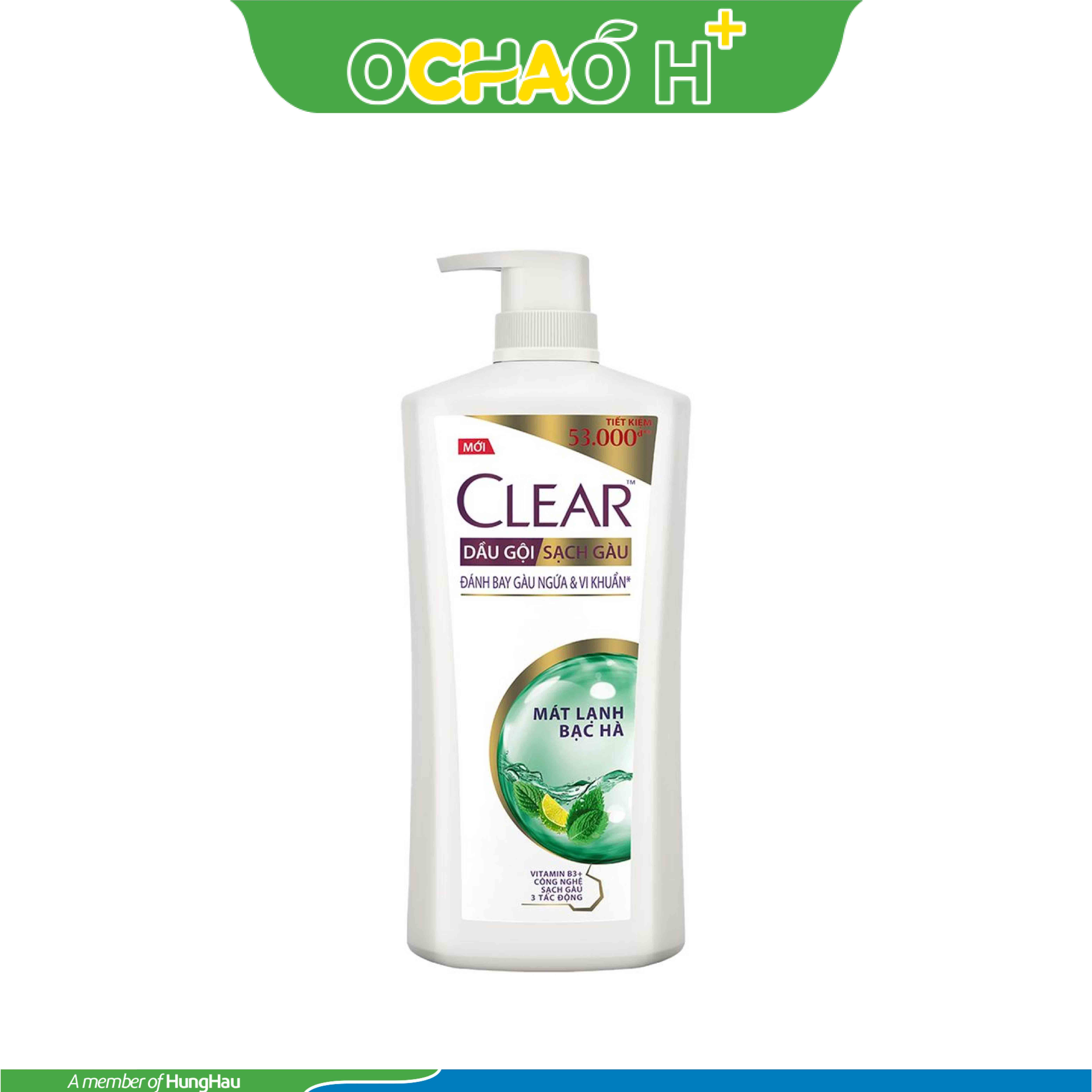 CLEAR dầu gội mát lạnh bạc hà Chai 630g
