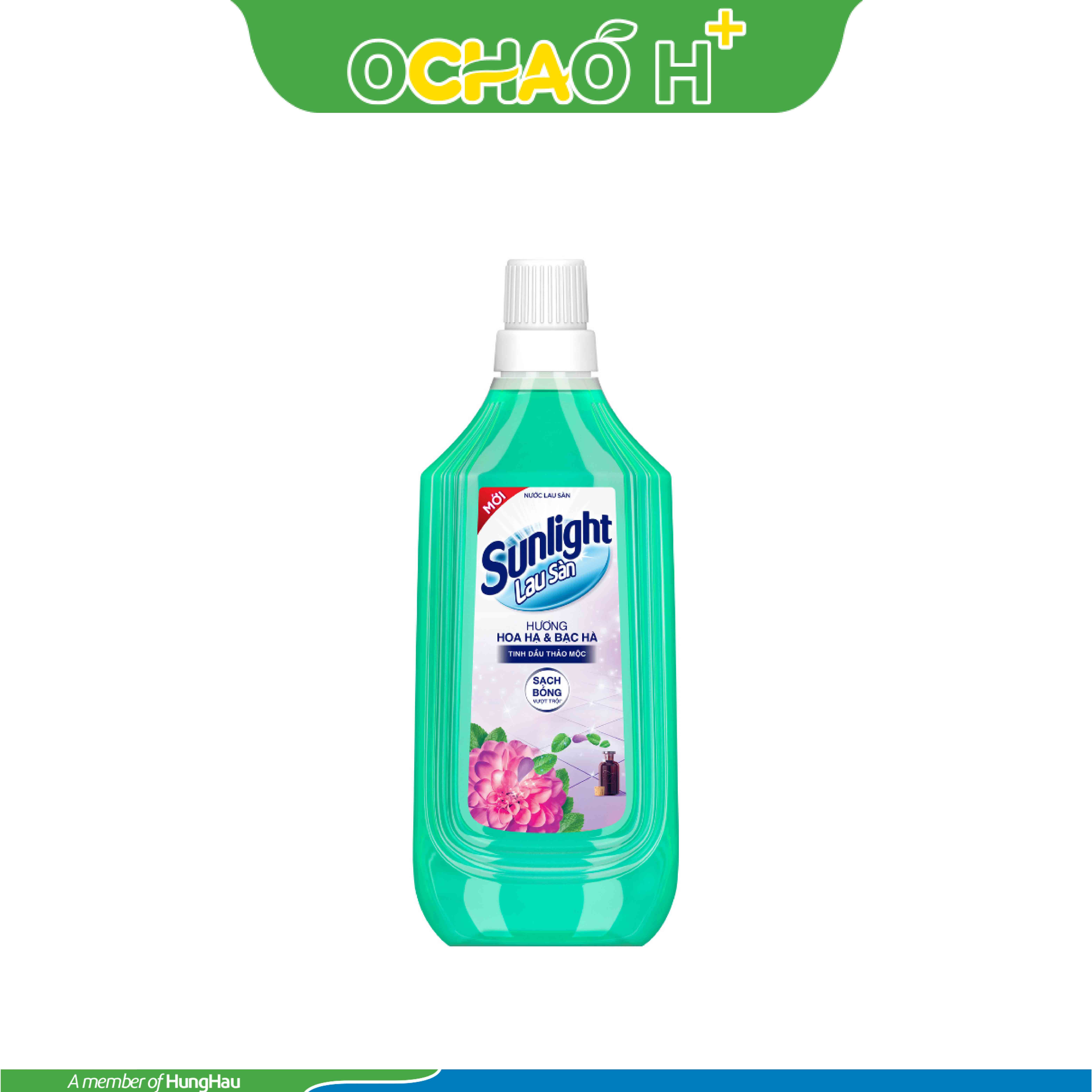 SUNLIGHT Nước lau sàn Tinh dầu thảo mộc Hoa hạ Bạc hà Gói 1kg