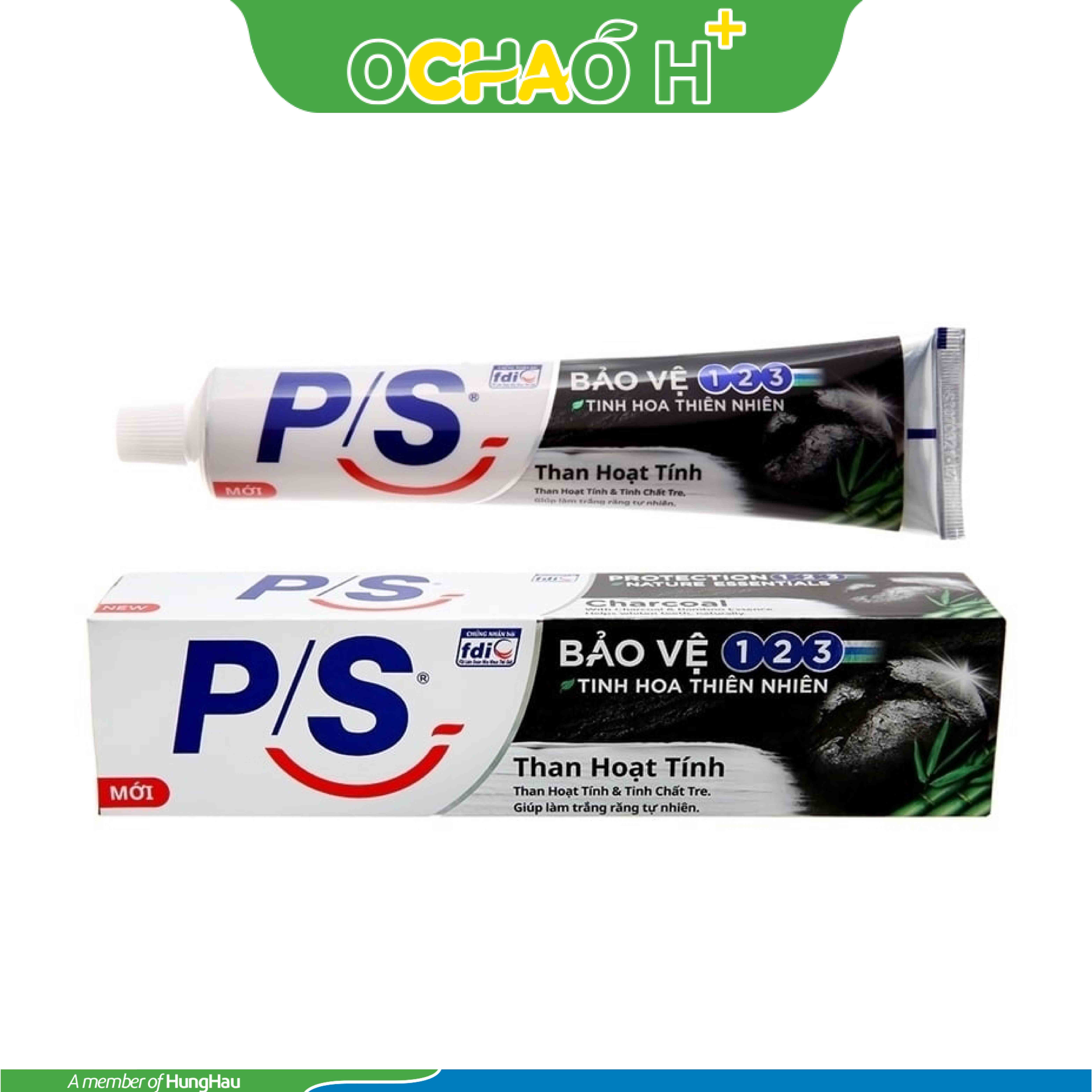 P/S Kem Đánh Răng TRẮNG RĂNG THAN HOẠT TÍNH & TRE Ống 230g