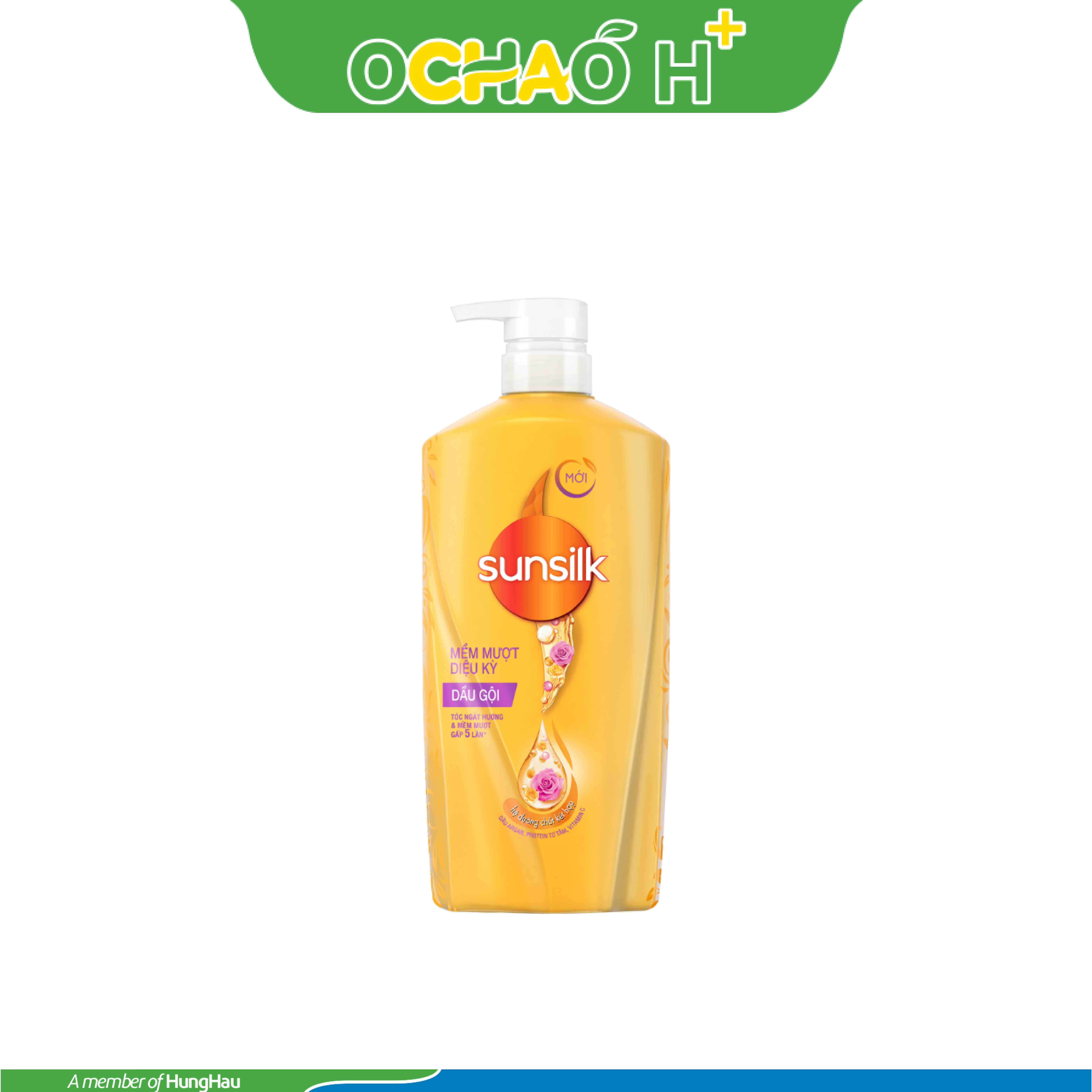 SUNSILK Dầu Gội Mềm Mượt Diệu Kỳ (Vàng) Chai 650g