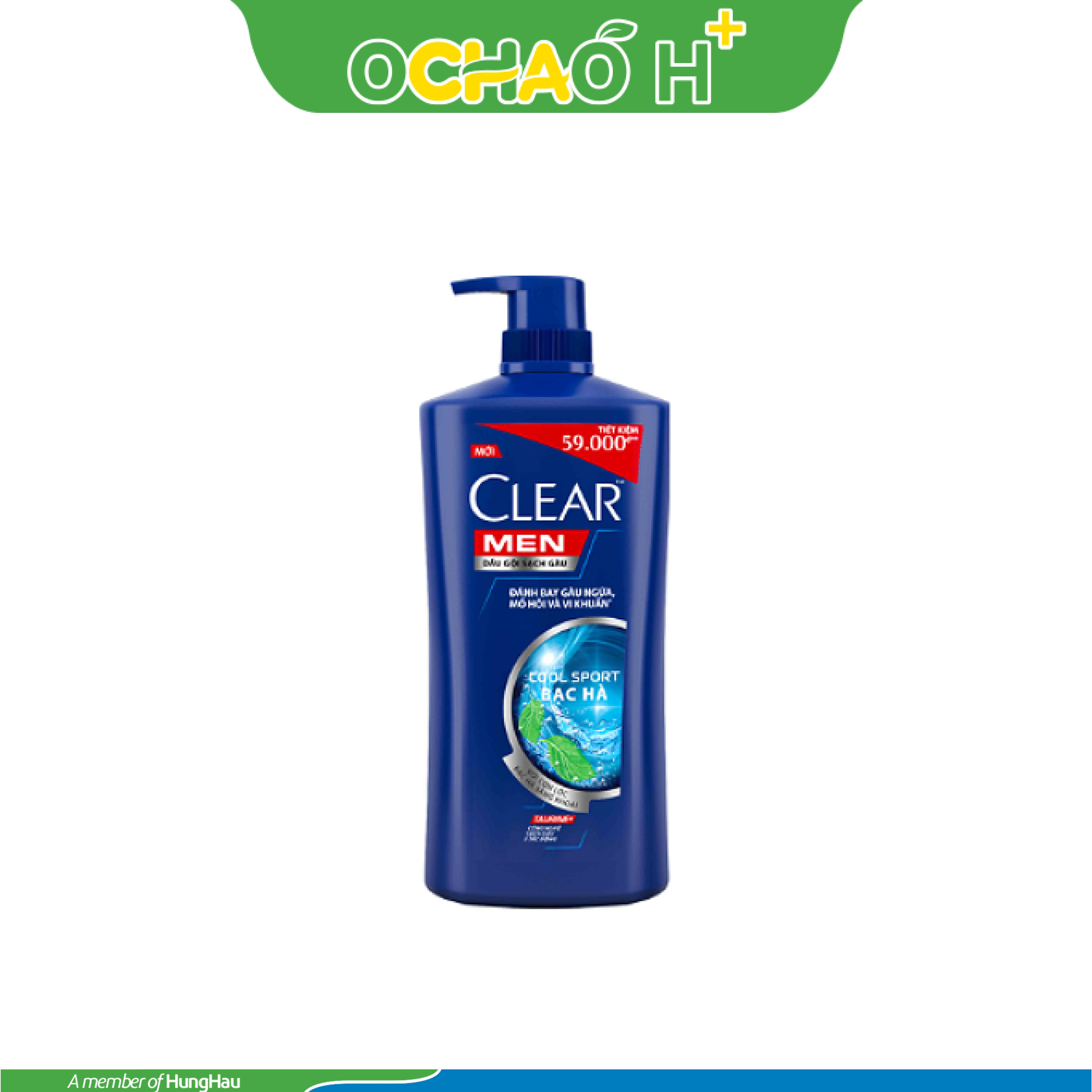CLEAR MEN Dầu Gội Mát Lạnh Bạc Hà Chai 630g
