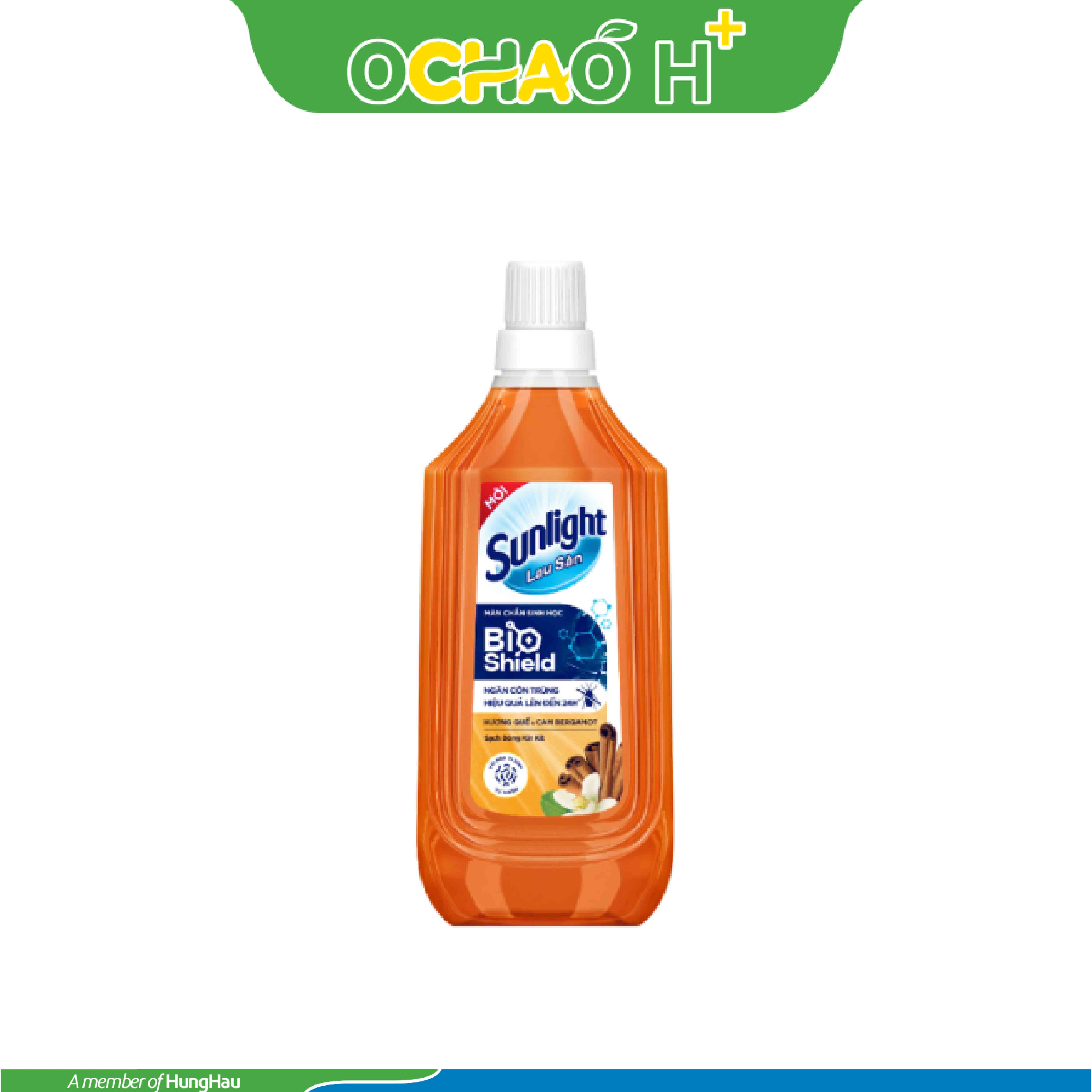 SUNLIGHT Nước Lau Sàn BIOSHIELD Hương Quế & Cam Bergamot Chai 1kg
