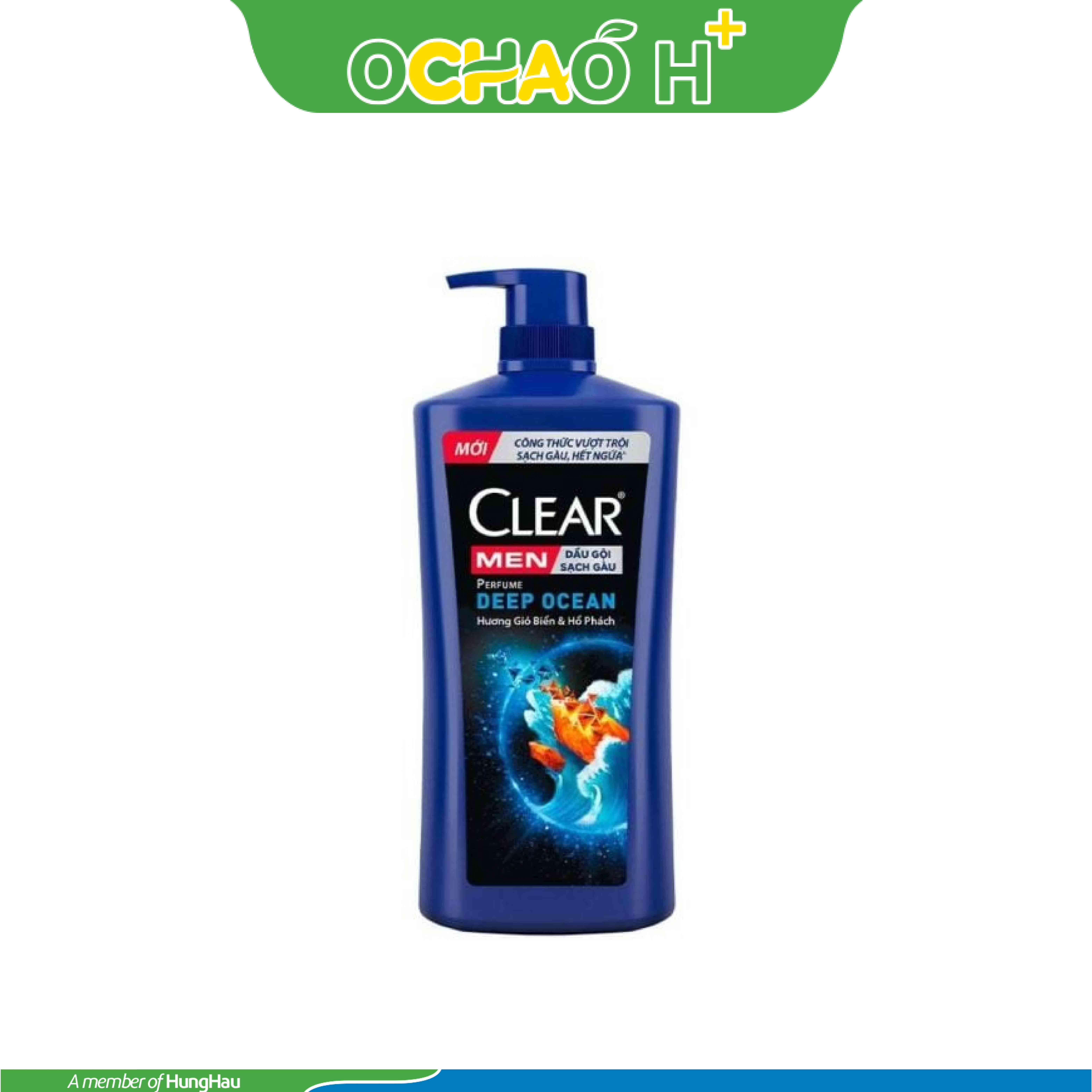 CLEAR MEN Dầu Gội Sạch Gàu Hương Nước Hoa Biển&Hổ Phách Chai 600g