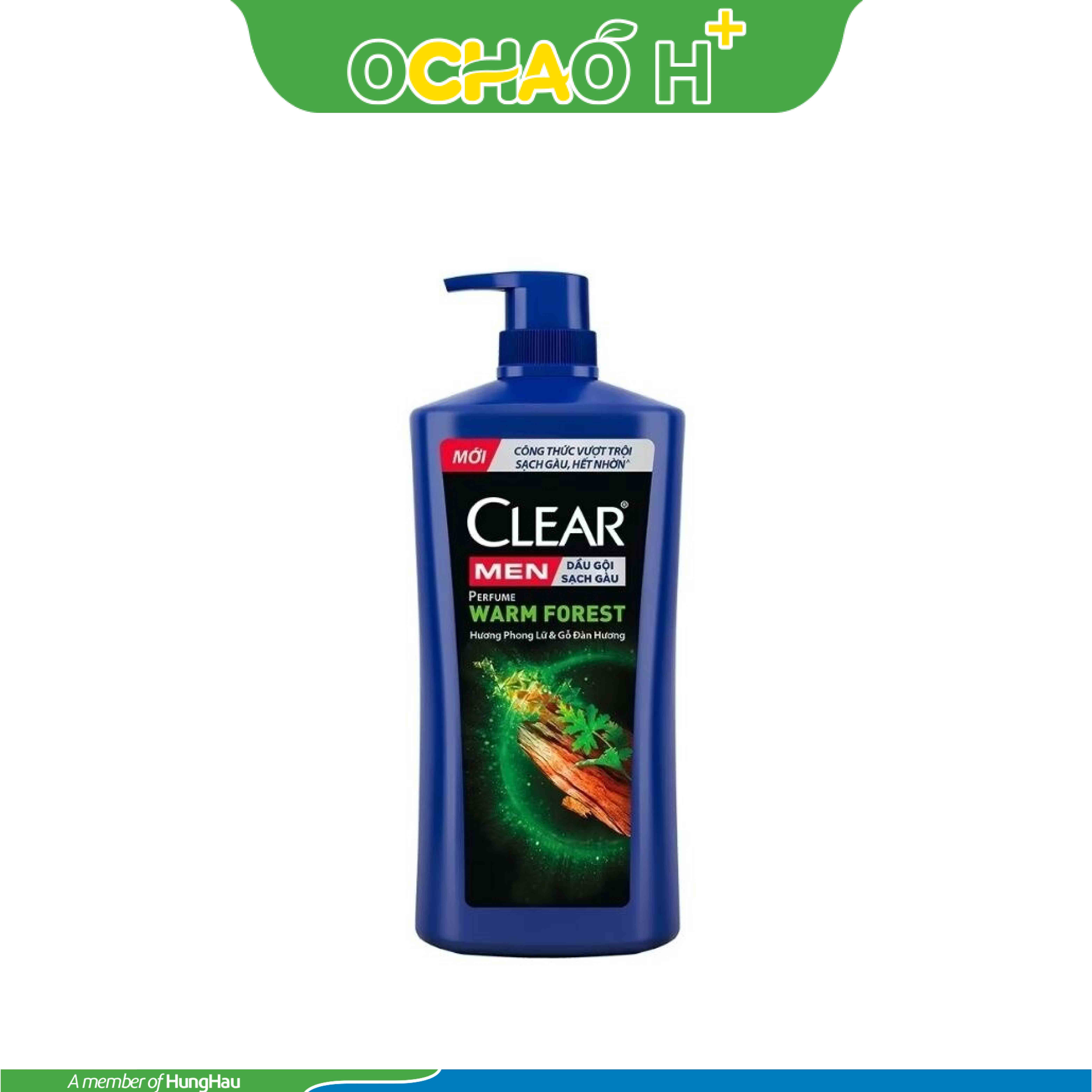 CLEAR MEN Dầu Gội Sạch Gàu Hương Nước Hoa Gỗ & Phong Lữ Chai 600g
